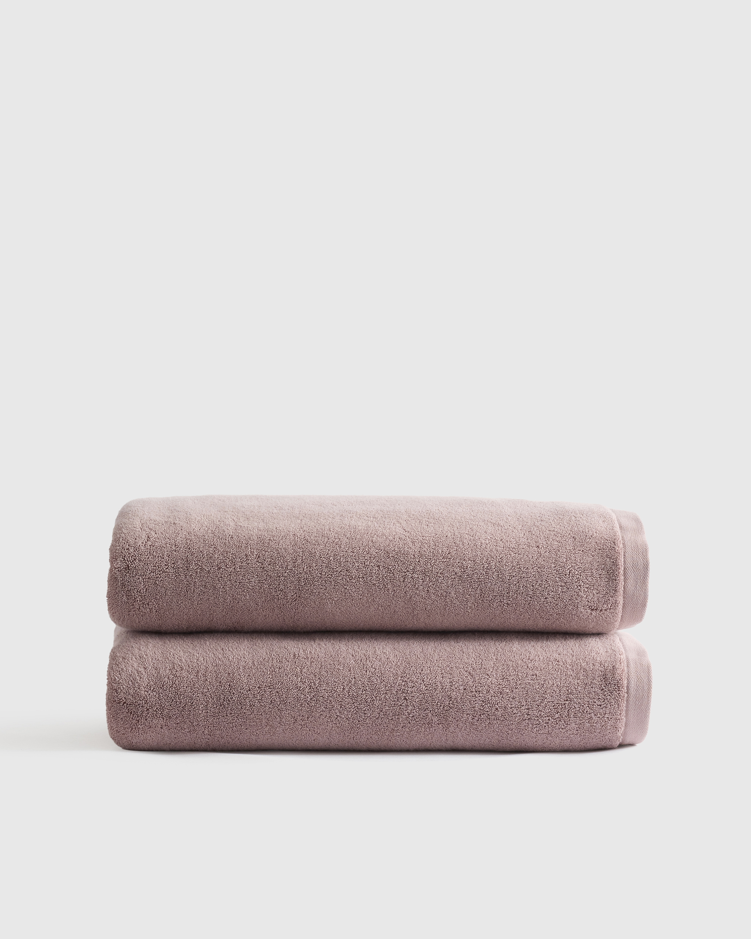 Dusty Mauve Plush Organic Turkish Cotton Bath Sheet (Set of 2)