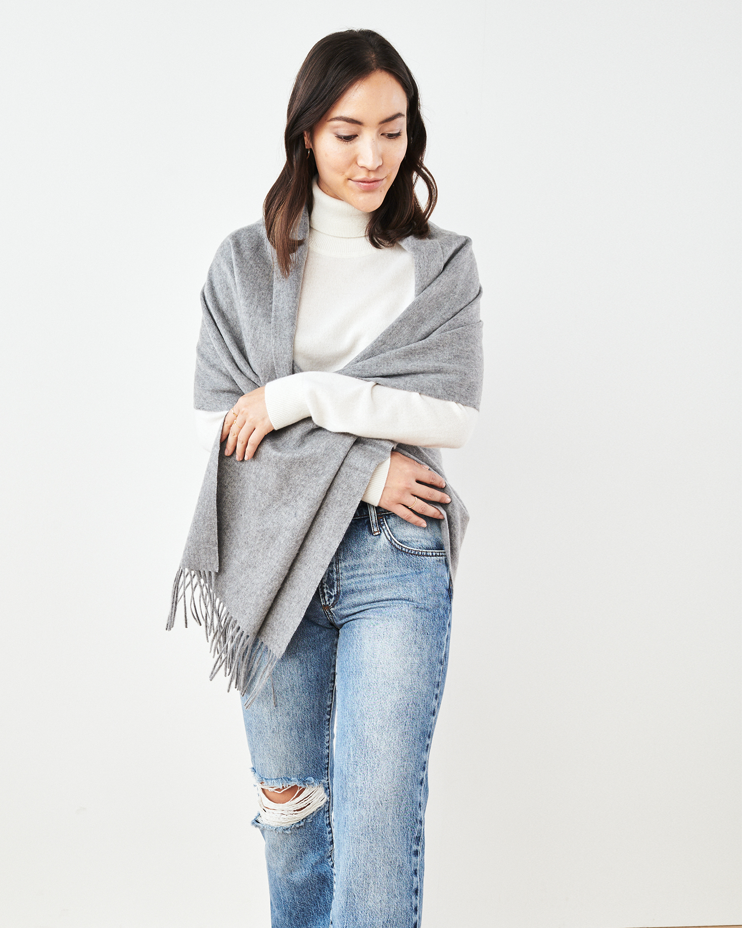 Mongolian Cashmere Woven Scarf