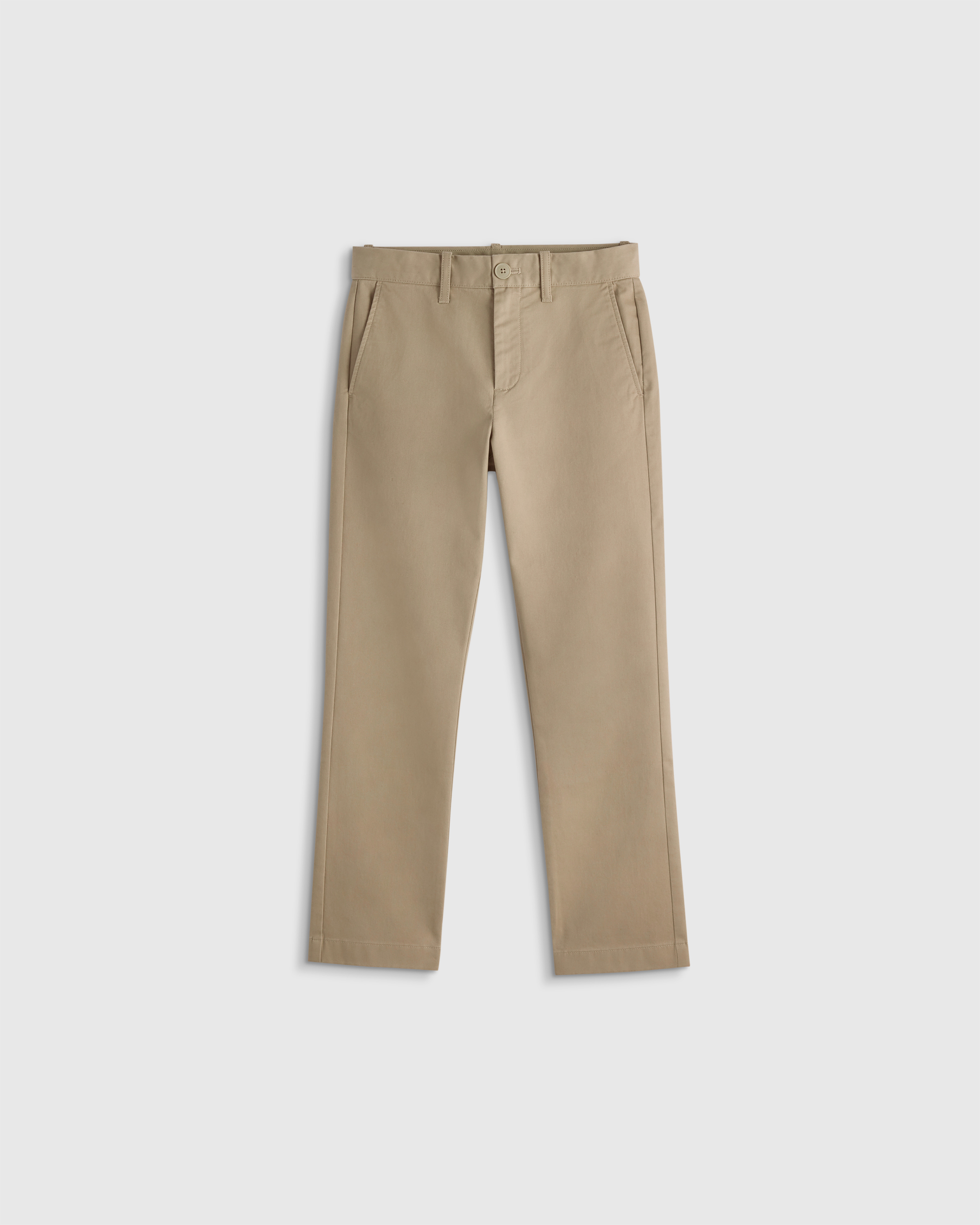 Light Khaki Boys Organic Cotton Stretch Classic Chino