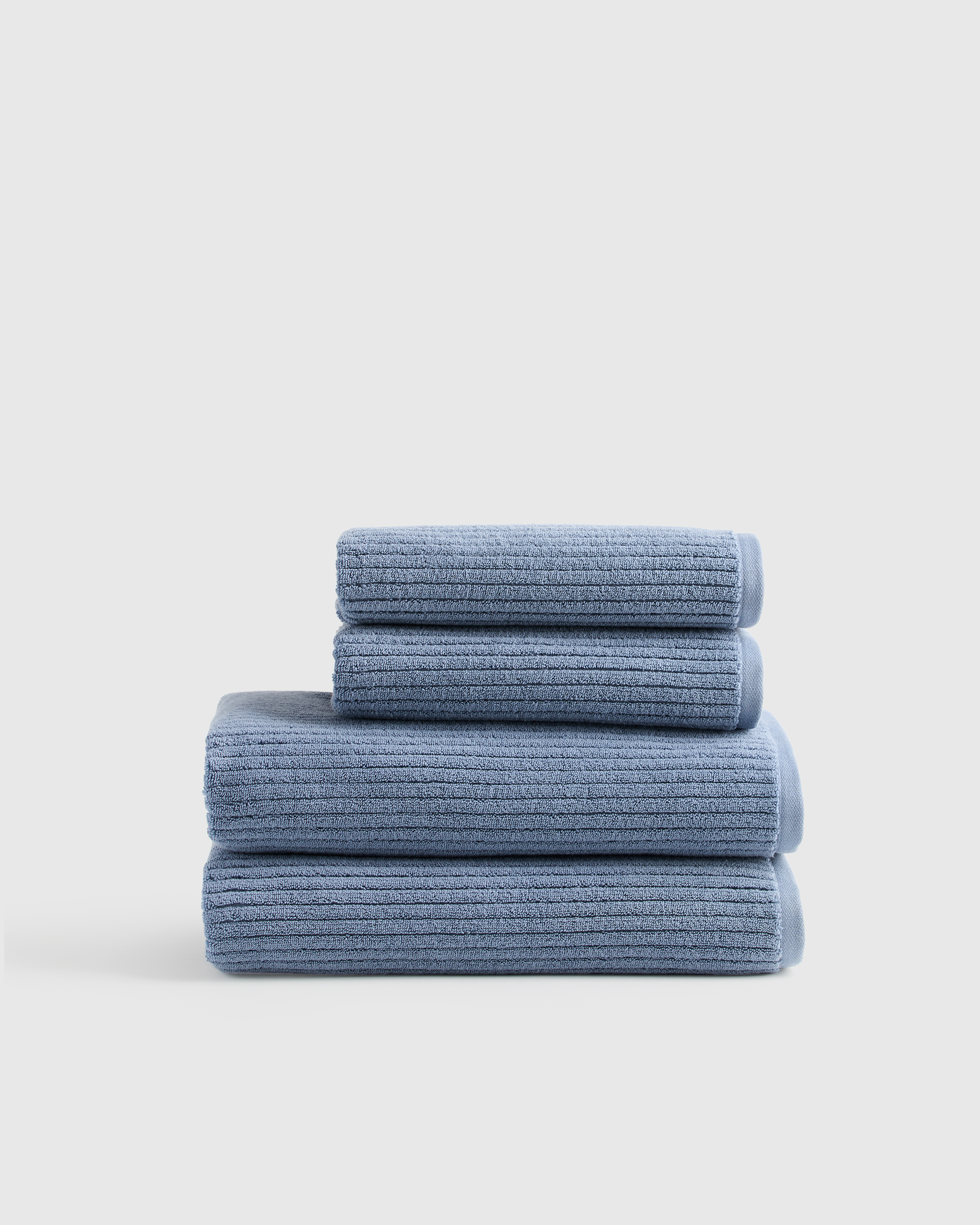 Ribbed Organic Turkish Cotton Bath Bundle (4 pieces)