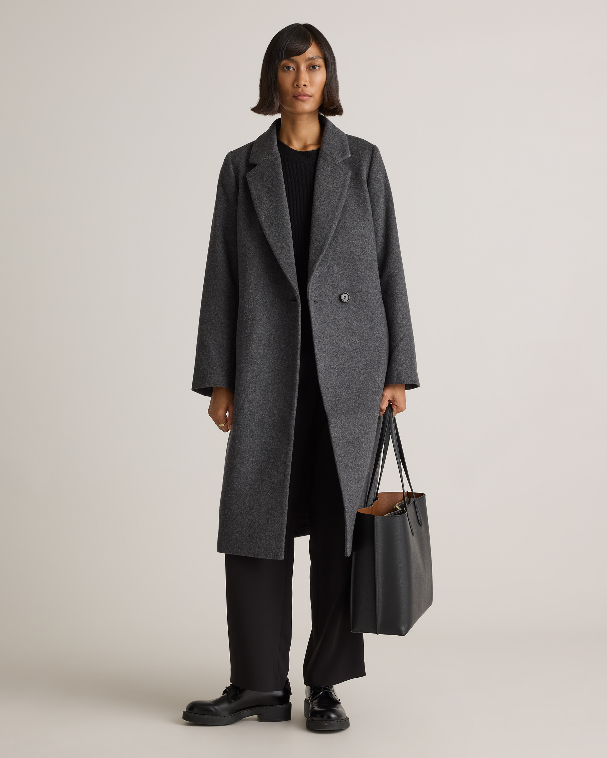 ジャケット・アウター Off-White Made in Italy virgin wool coat Italian Wool Classic Single-Breasted Coat