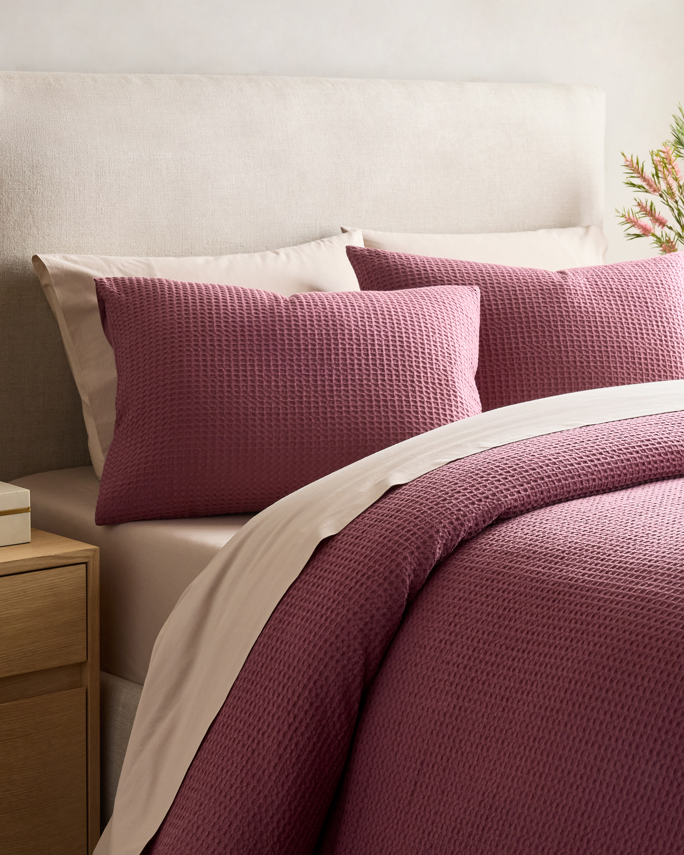 Plum Organic Luxe Honeycomb Sham Set