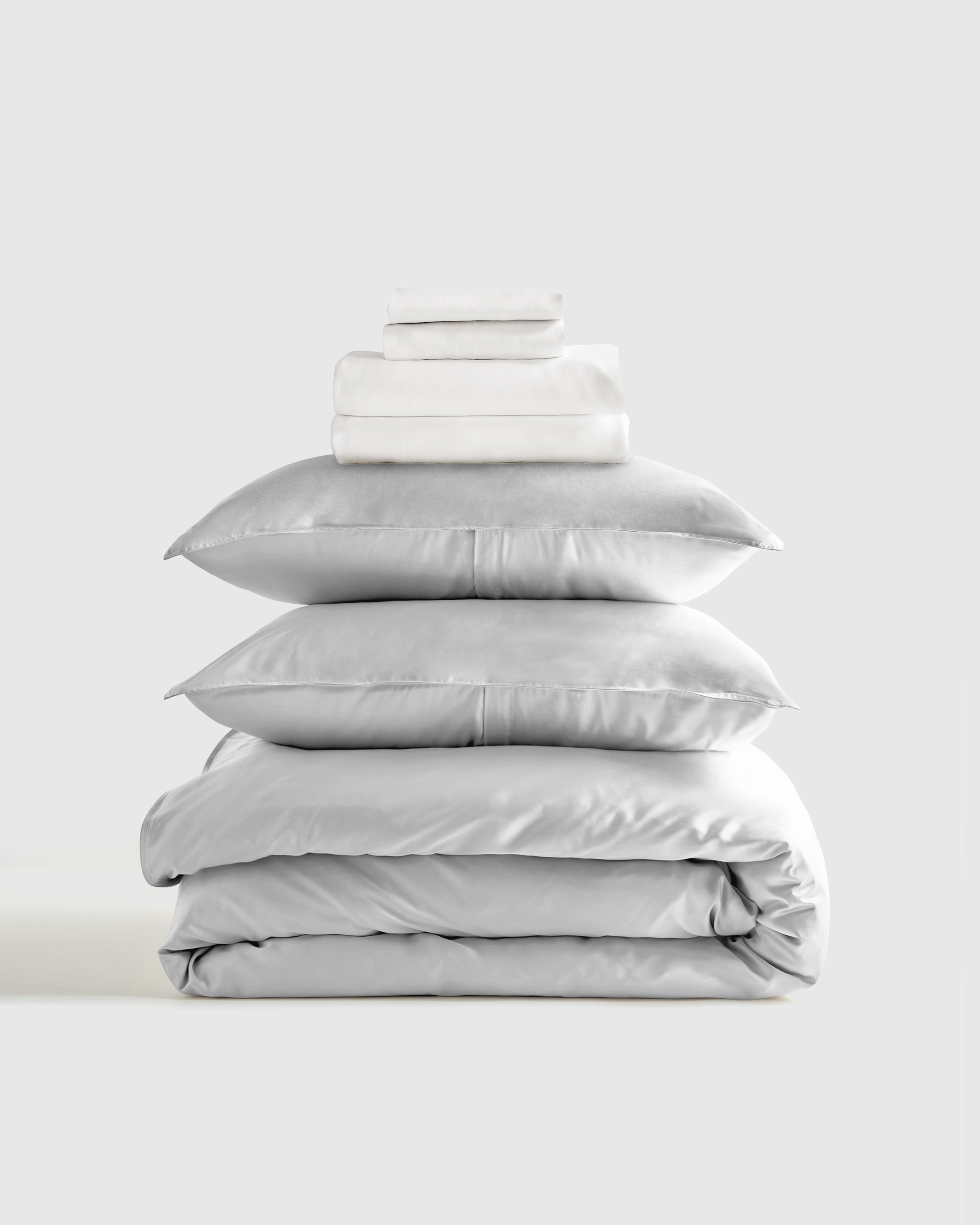 Light Grey Bamboo Deluxe Bedding Bundle