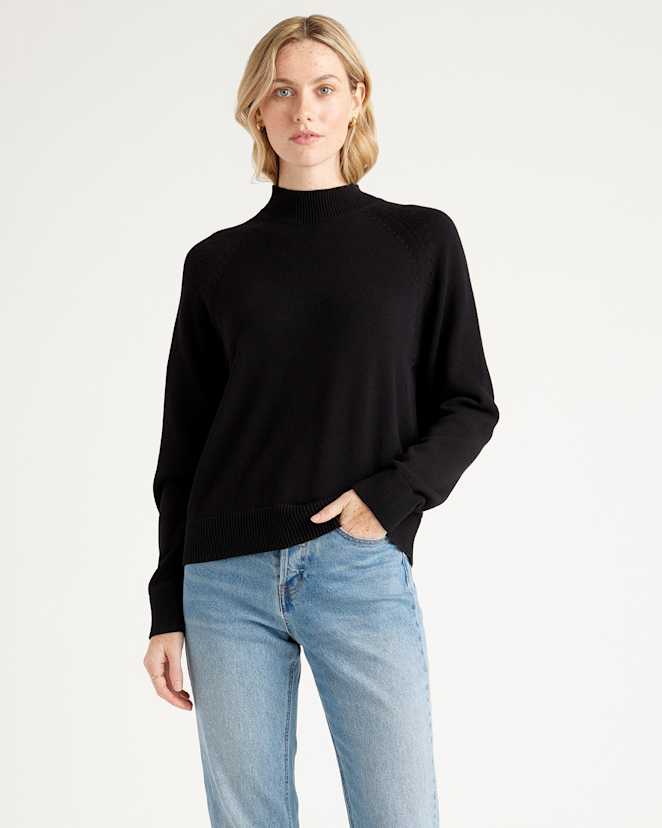 Organic Cotton Micro-Rib Elbow Sleeve Tee