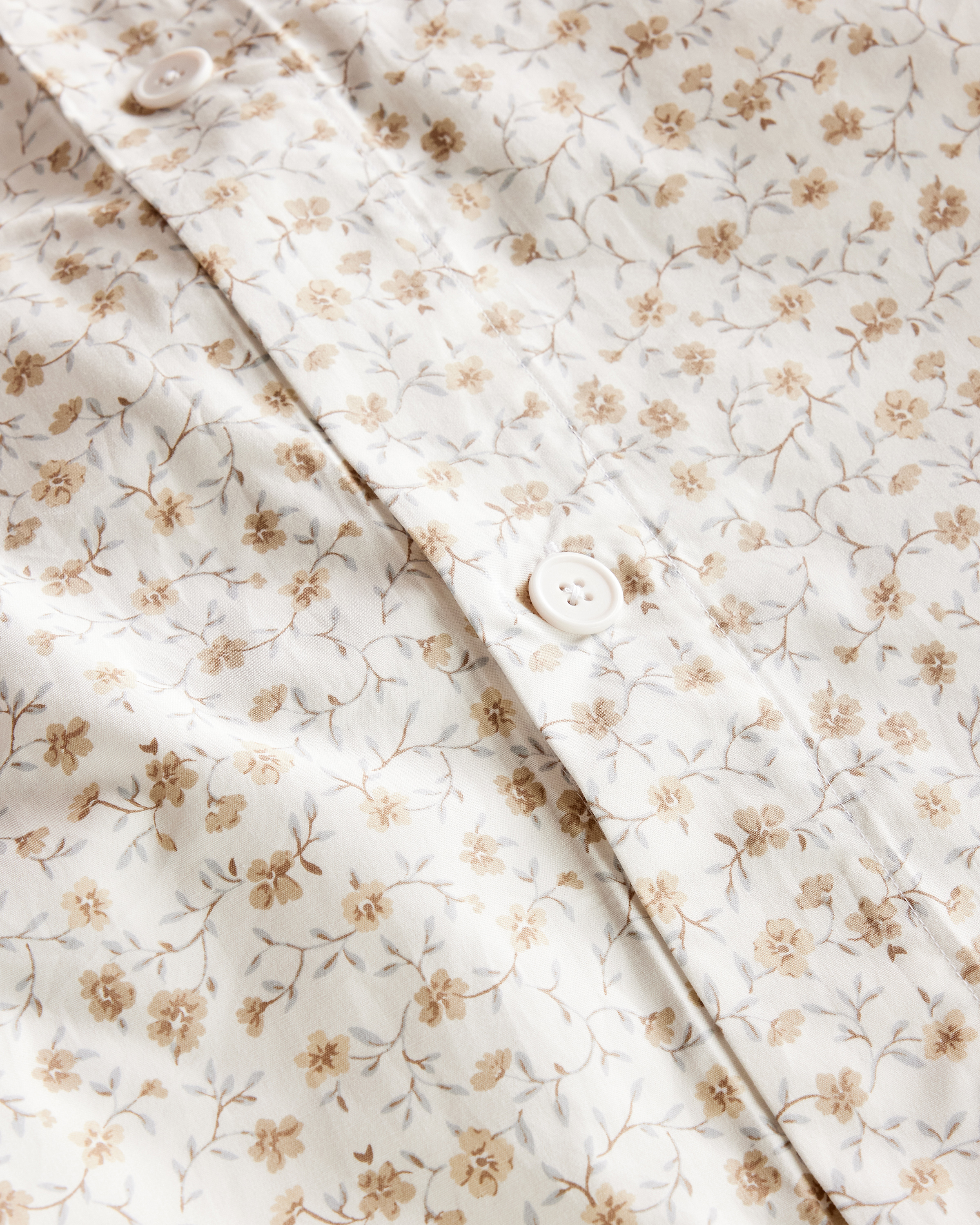 Quince Organic Percale Duvet Cover - Thumbnail 4