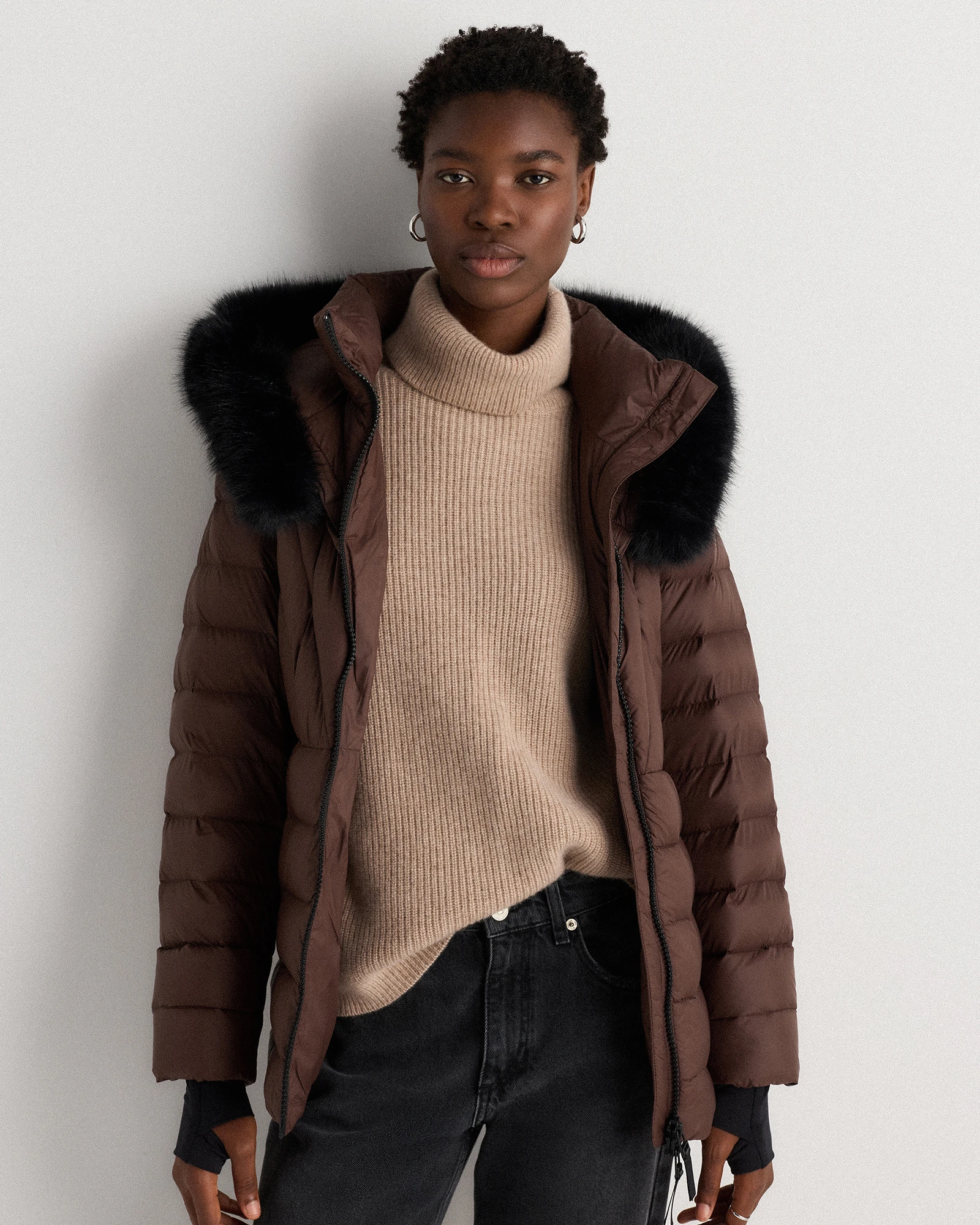 Responsible Down Belted Puffer Coat