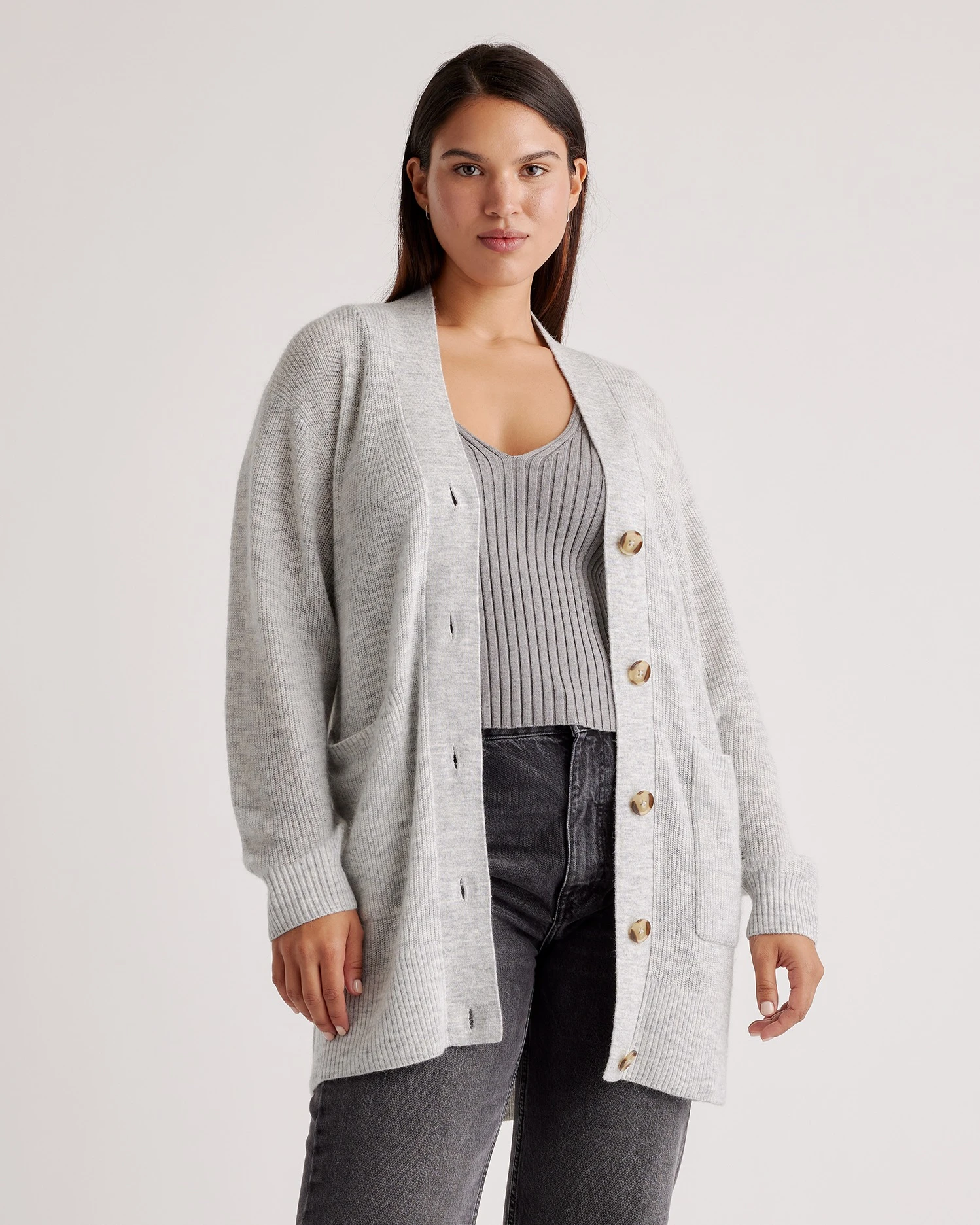 Women's Baby Alpaca-Wool Oversized Cardigan