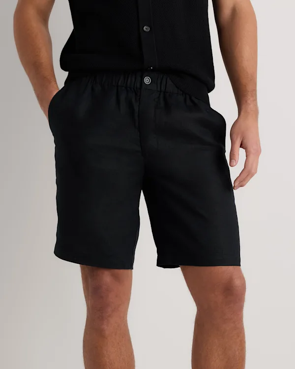 100% European Linen Shorts - 9"
