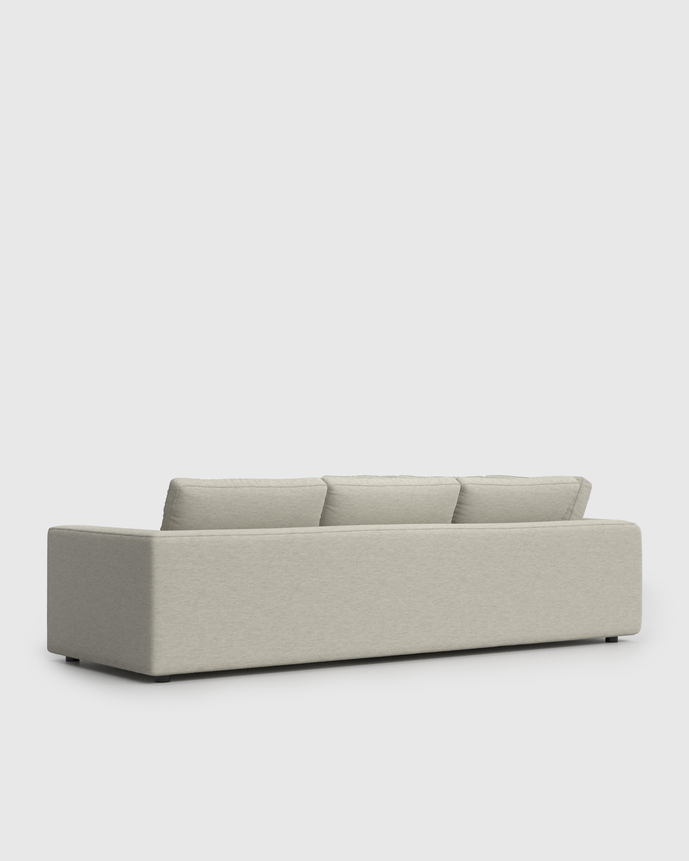 Chunky Arm Deep Seat L Sectional 119x119 Side Angle