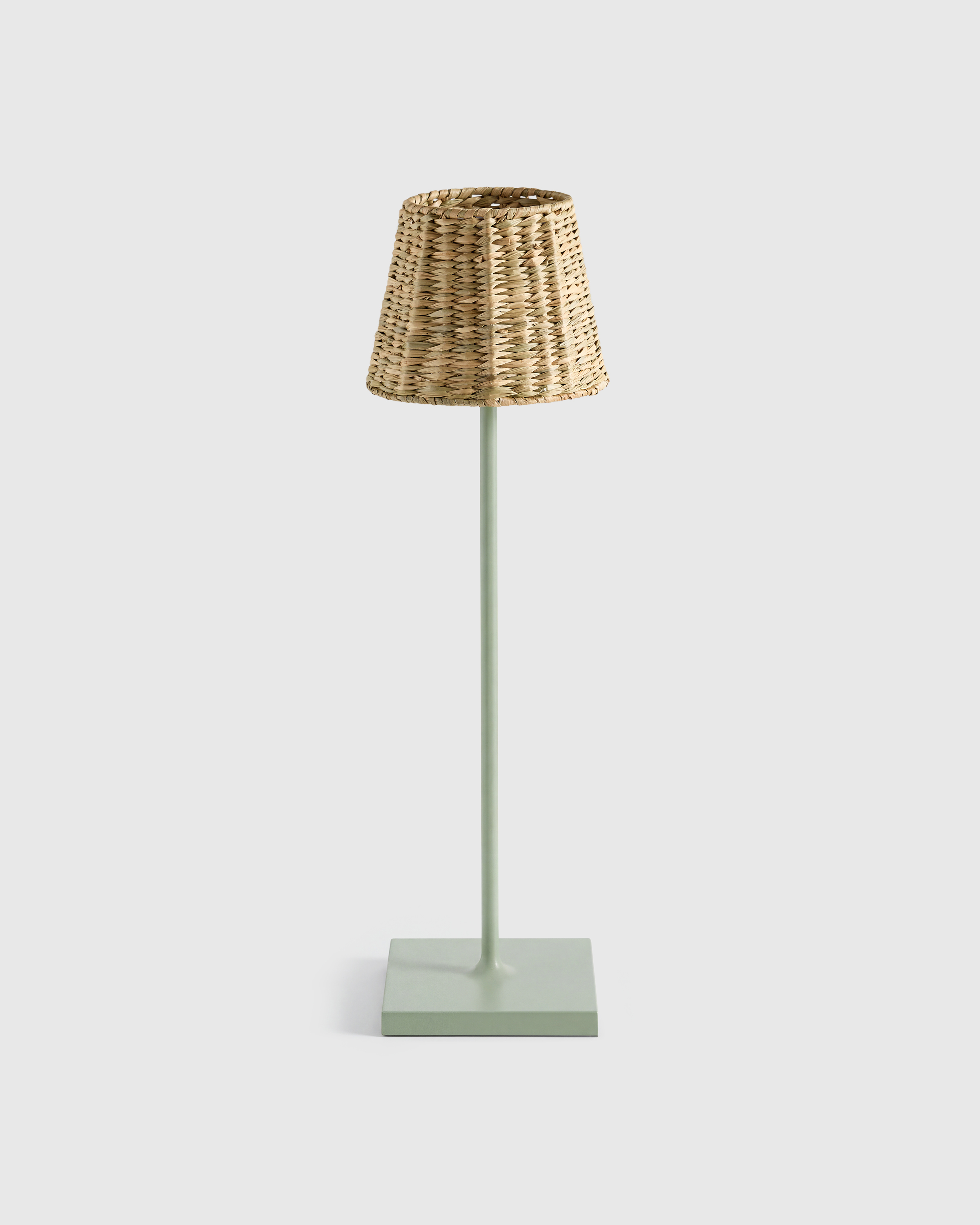 Sage Poldina Pro Rechargeable Table Lamp with Seagrass Shade by Zafferano
