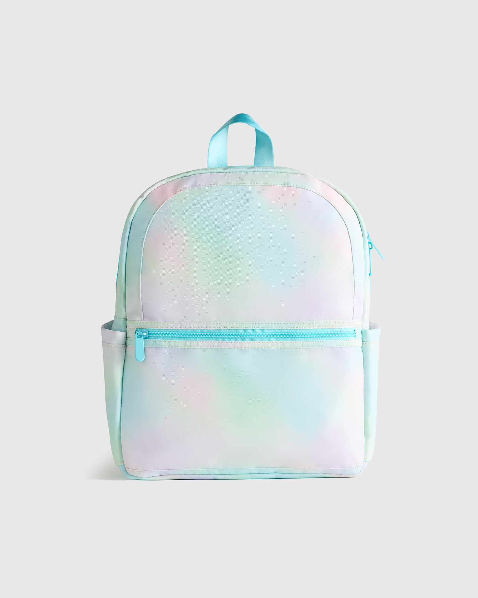 Recycled Double Pocket Backpack - SMALL RAINBOW CLOUDS1370-EDITED