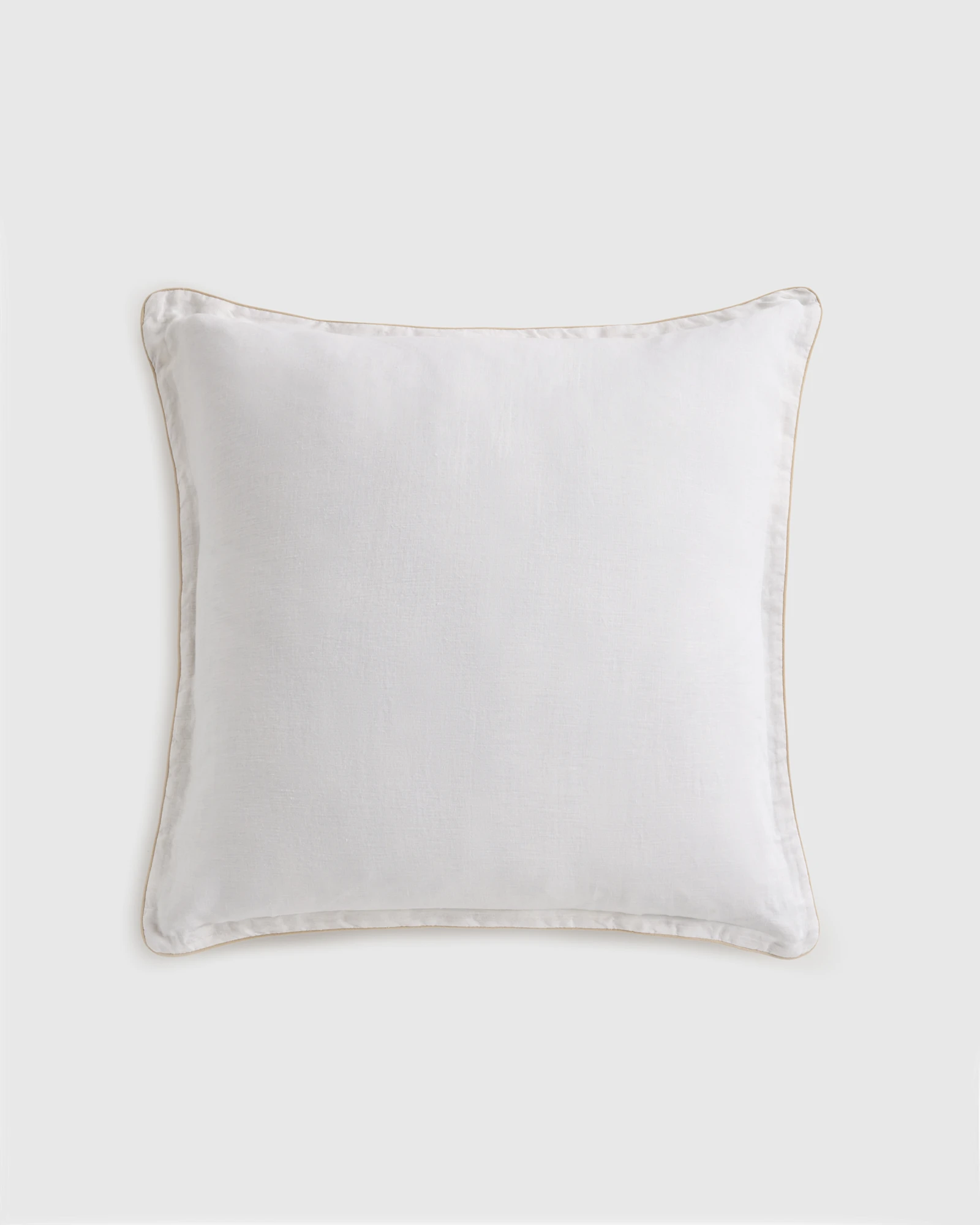 100% European Linen Piped Euro Sham