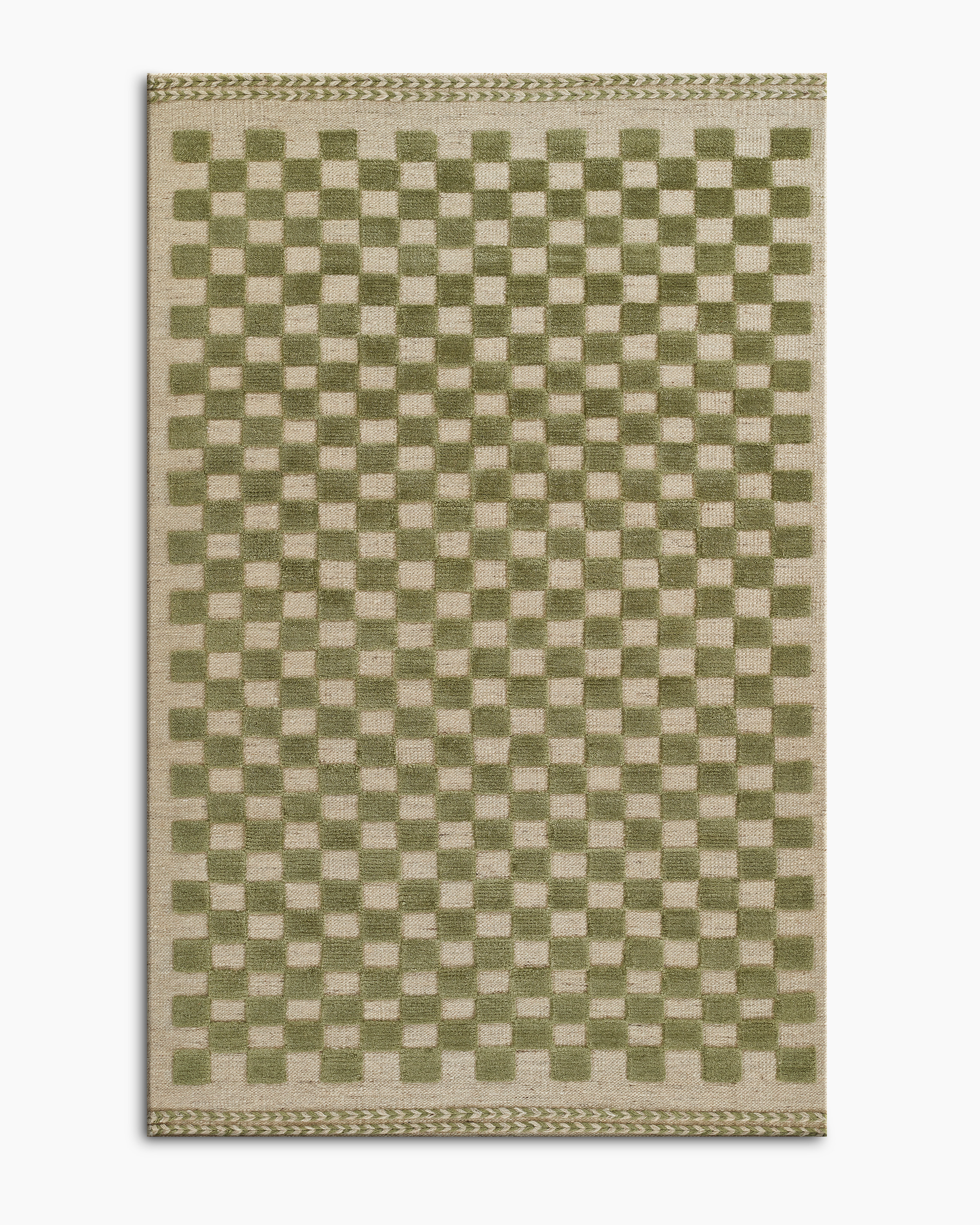 Green Romy Handwoven Wool Rug