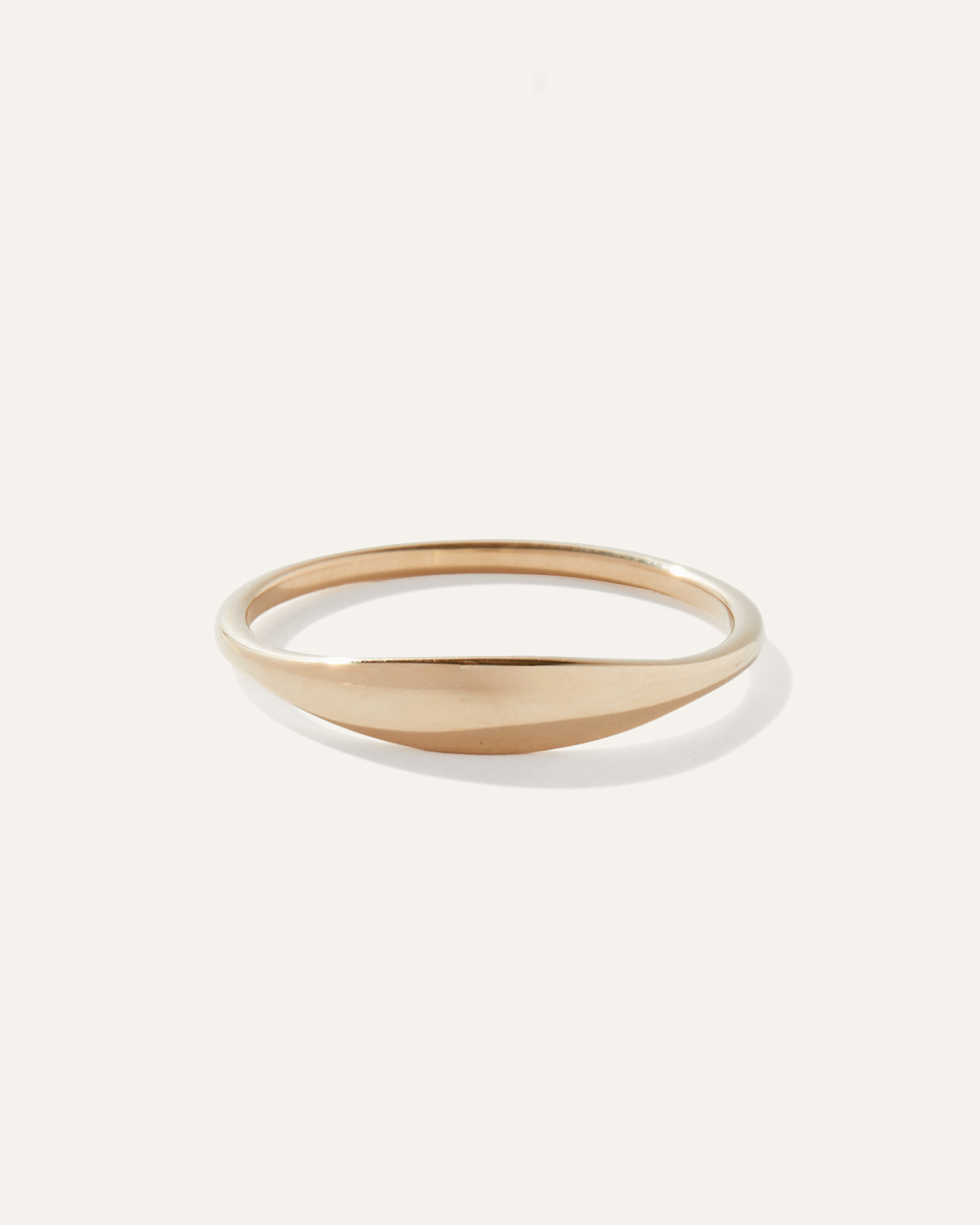 Yellow Gold 14k Gold Slim Signet Ring