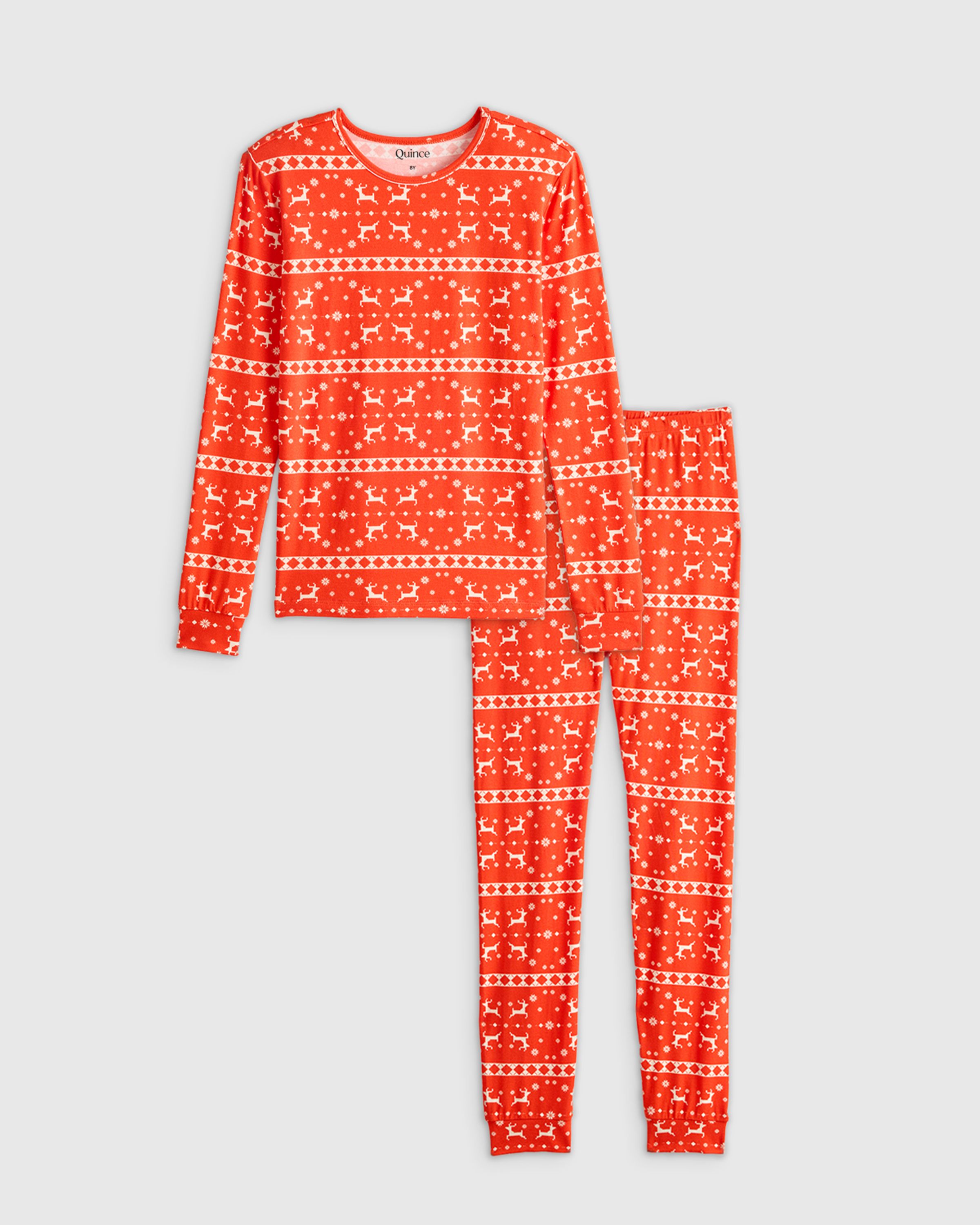 Holiday Reindeer Holiday Bamboo Long Sleeve Pant Pajama Set