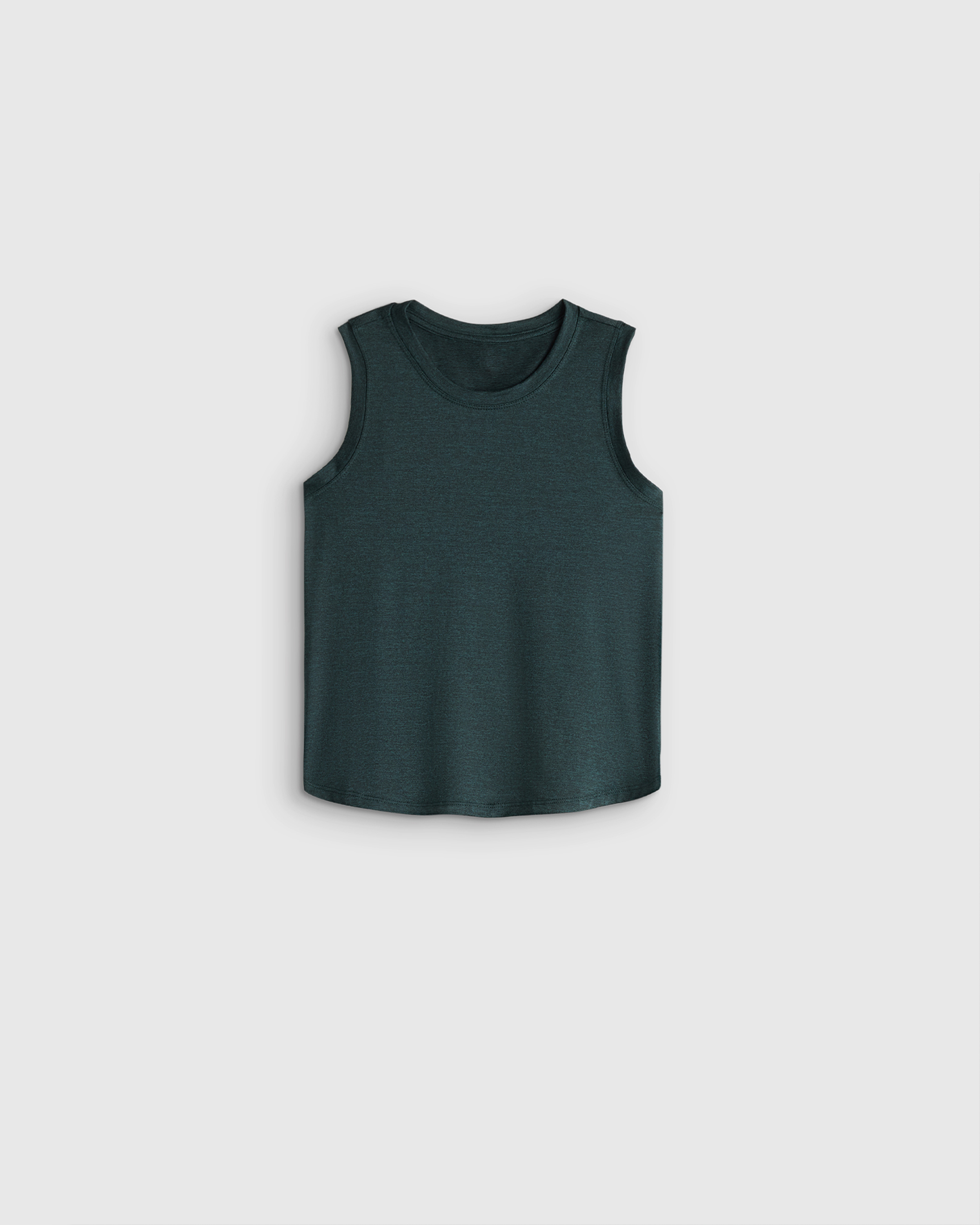 Heather Green Girls Flowknit Breeze Tank