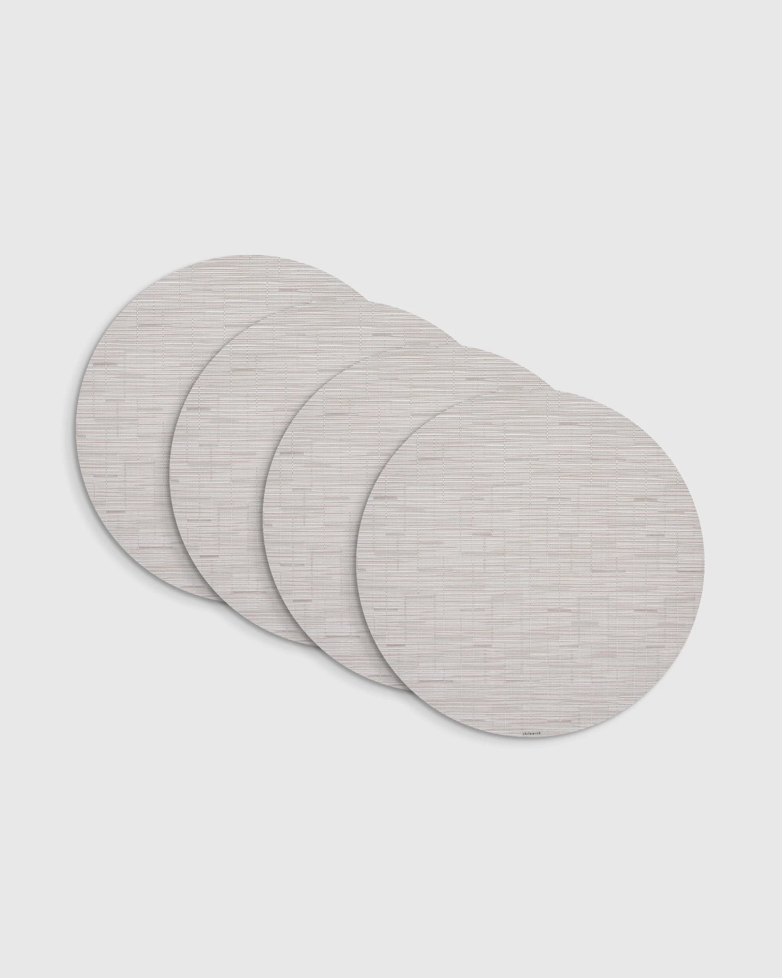 Bamboo Easy-Care Round Placemat, Set of 4 by Chilewich - Camel