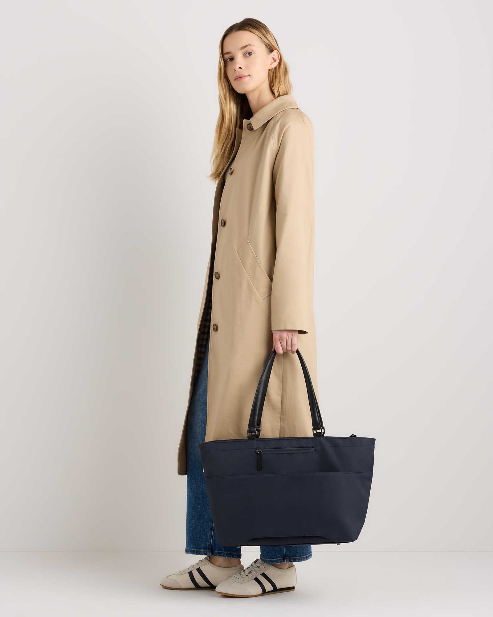 Voyage Nylon Travel Tote in Navy