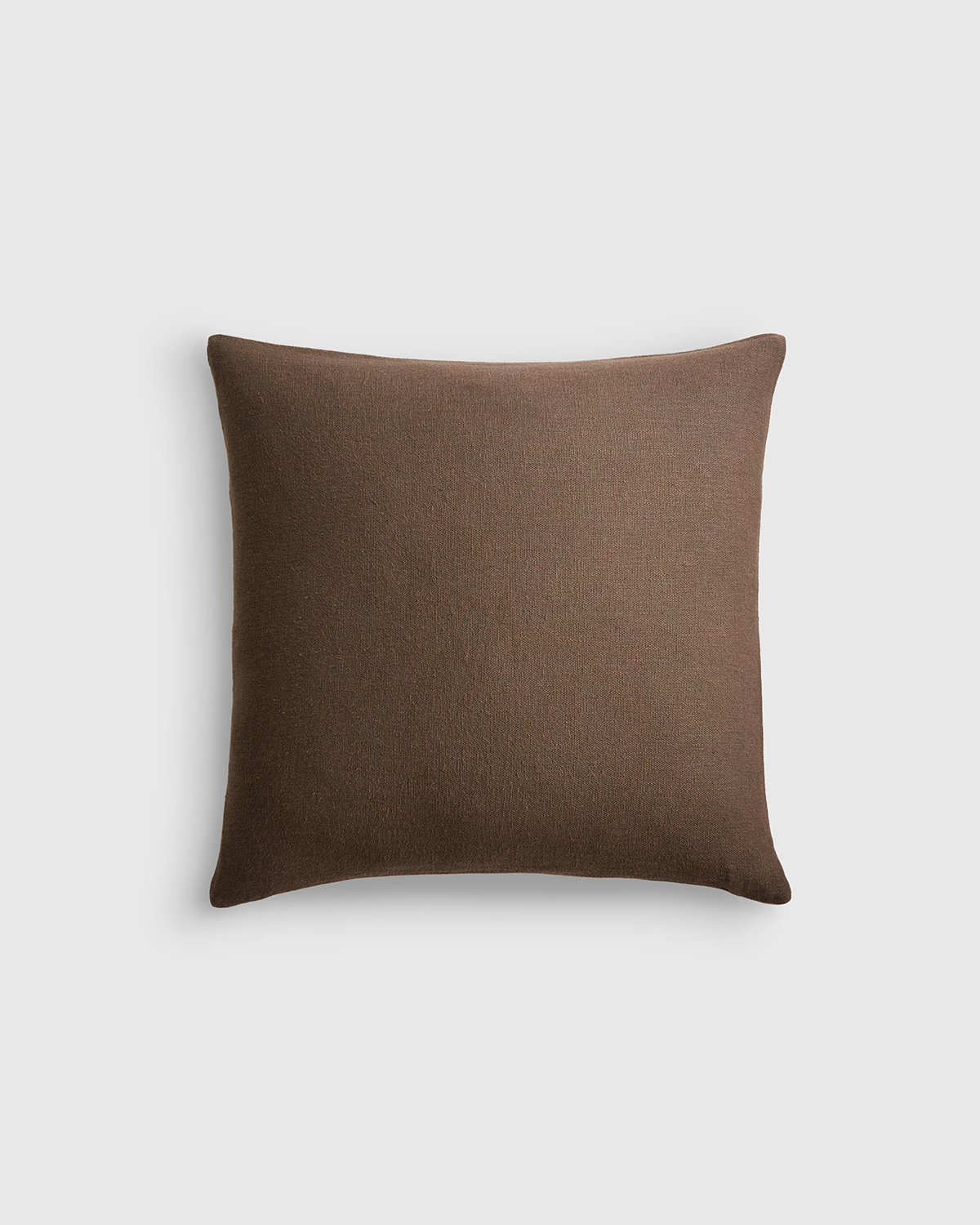 Brown/Natural Reversible Linen Bamboo Pillow Cover