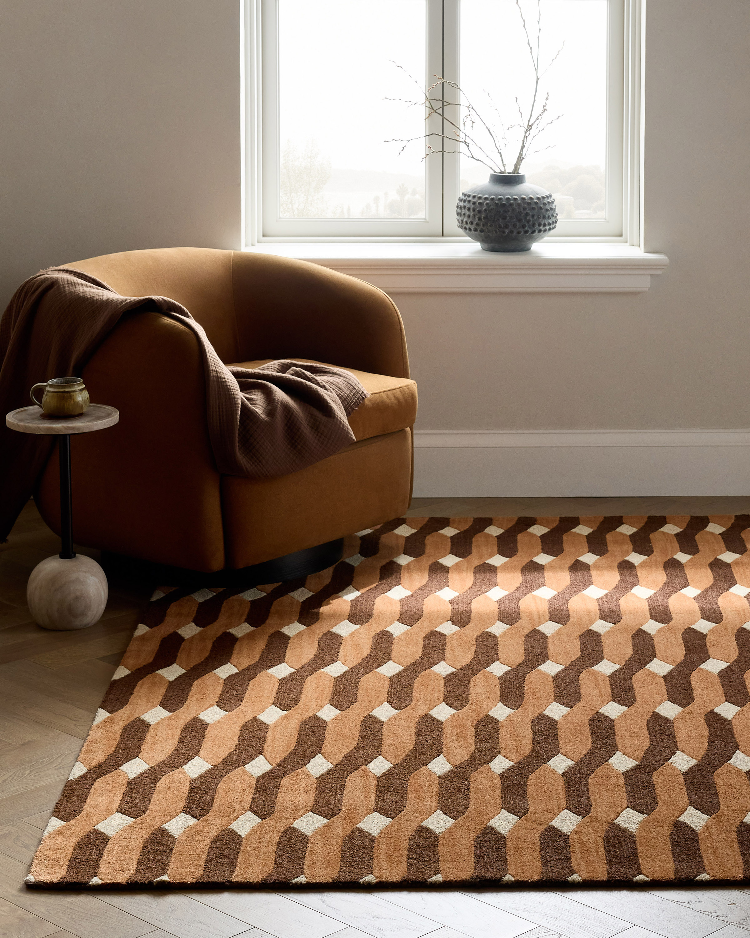 Quince Arte Wool Rug - Thumbnail 4