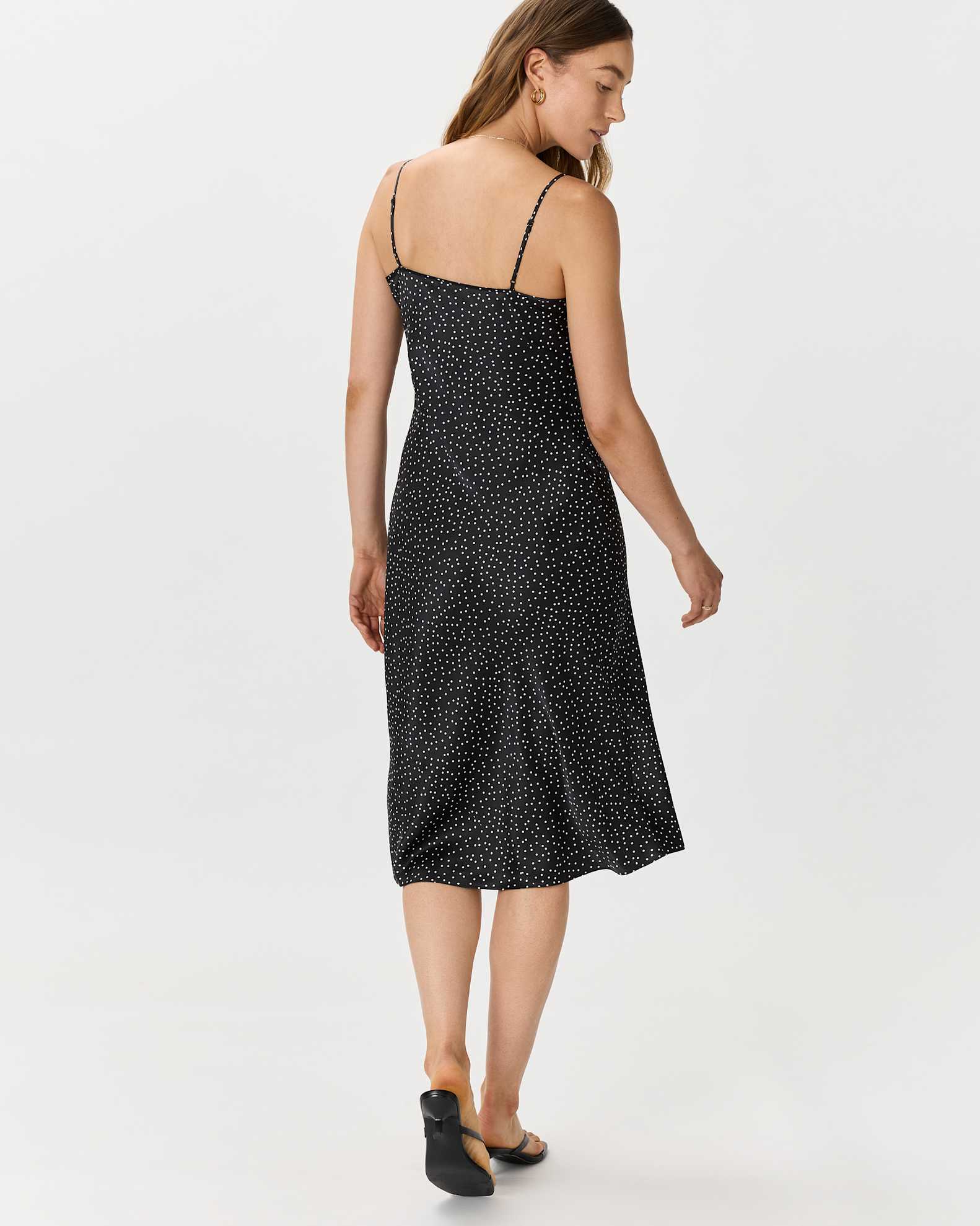 black and white slip dress Black & White Floral Arabesque Slip Lenzing Ecovero Viscose Maxi Dress