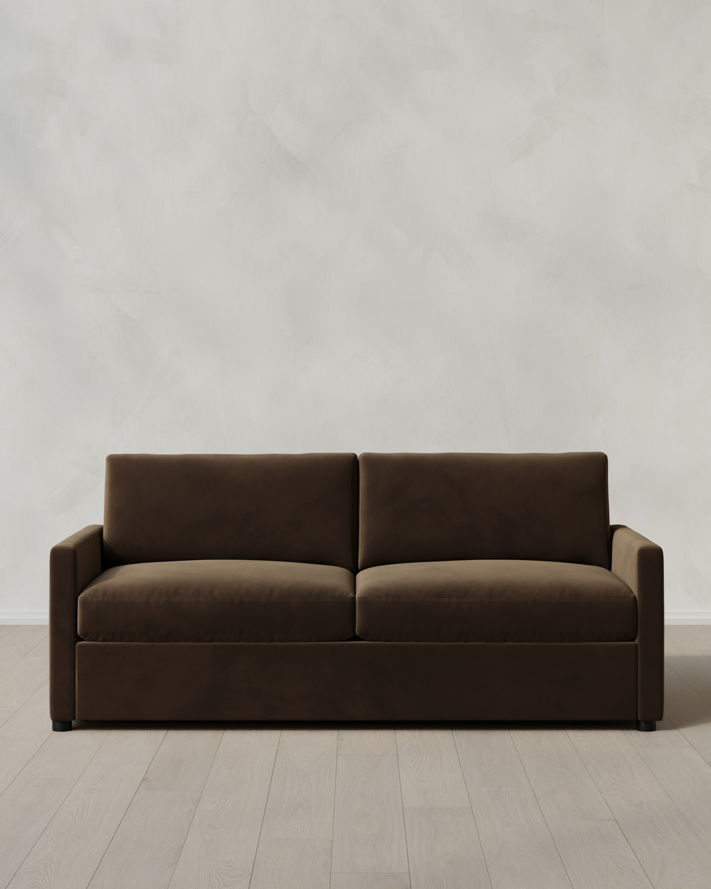 Sable Brennan Sleeper Sofa in Performance Velvet