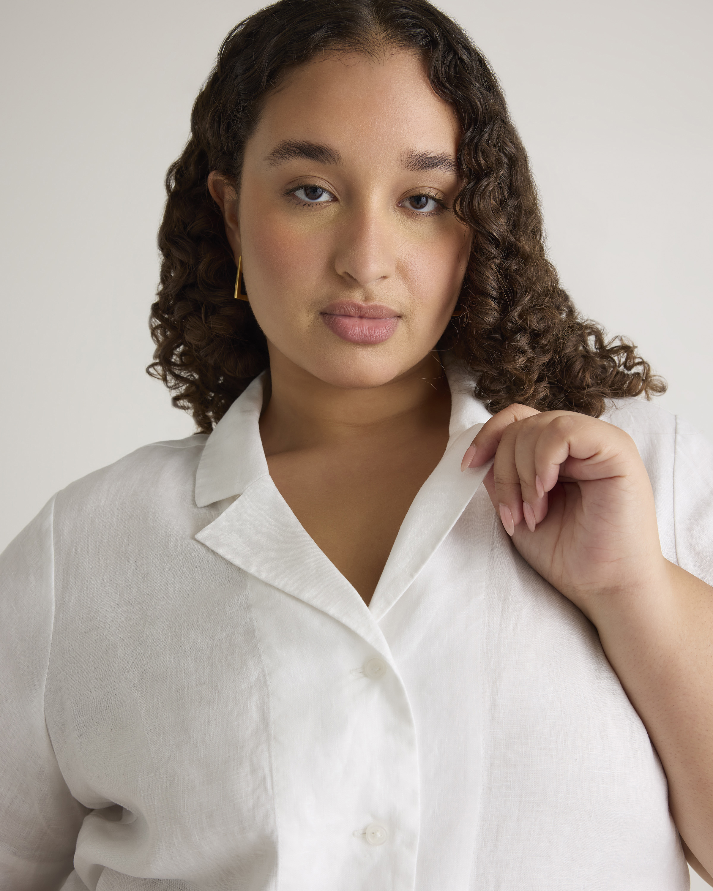 womens white dress shirt plus size Lady Blouse Top Office Work Formal Long Short Sleeve Basic Sleeve 1X Plebaso Women's Button down Shirt