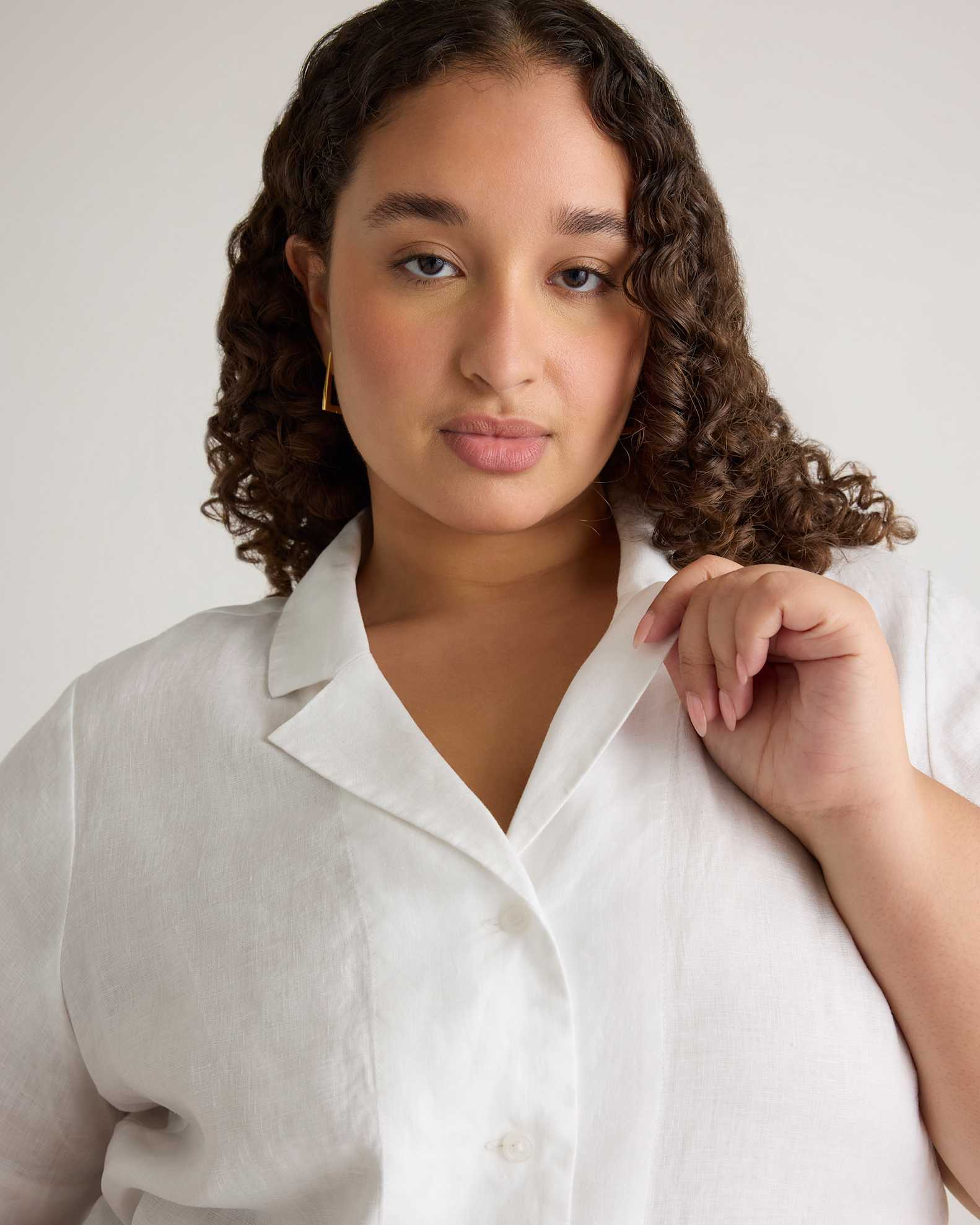 womens white dress shirt plus size Lady Blouse Top Office Work Formal Long Short Sleeve Basic Sleeve 1X Plebaso Women's Button down Shirt