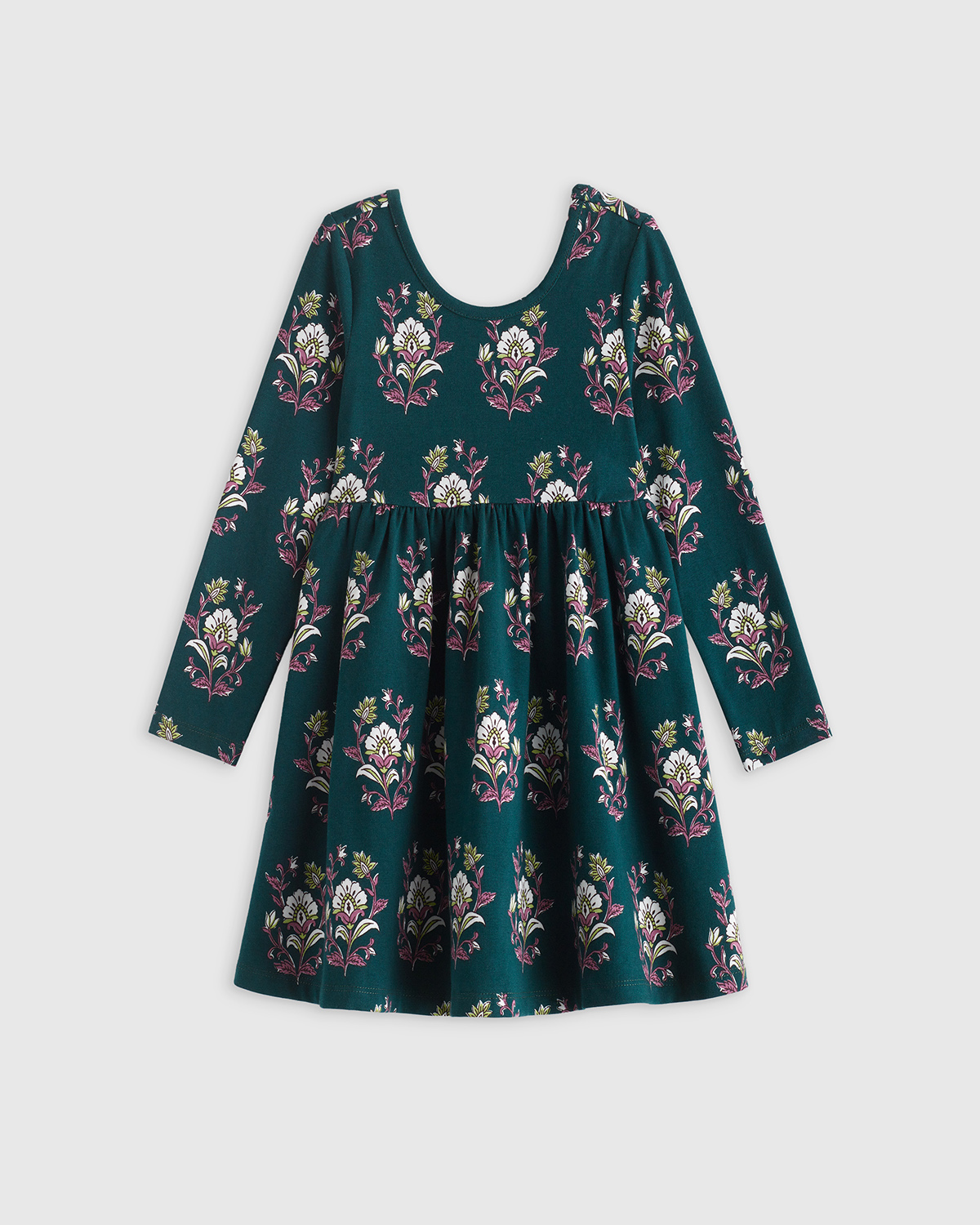 Organic Skater Sweater Dress with Bow - Baby