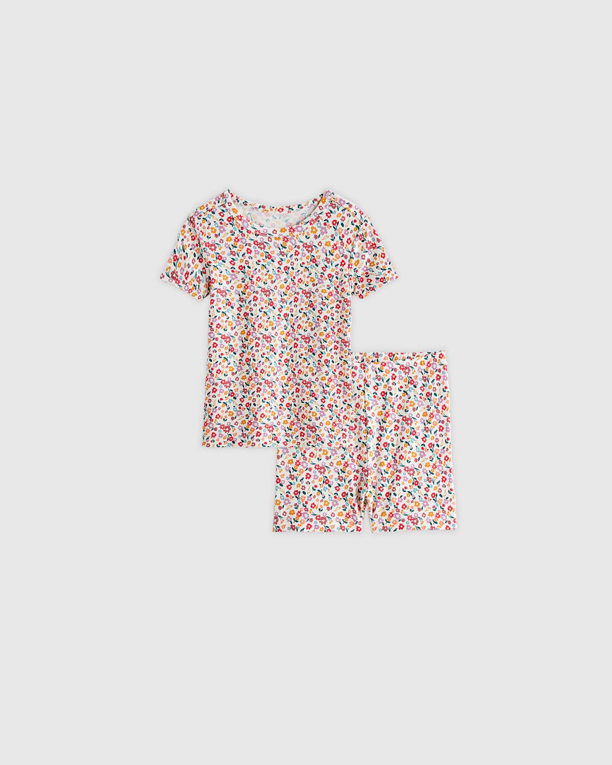 Ditsy Floral Bamboo Short Sleeve and Shorts Pajama Set