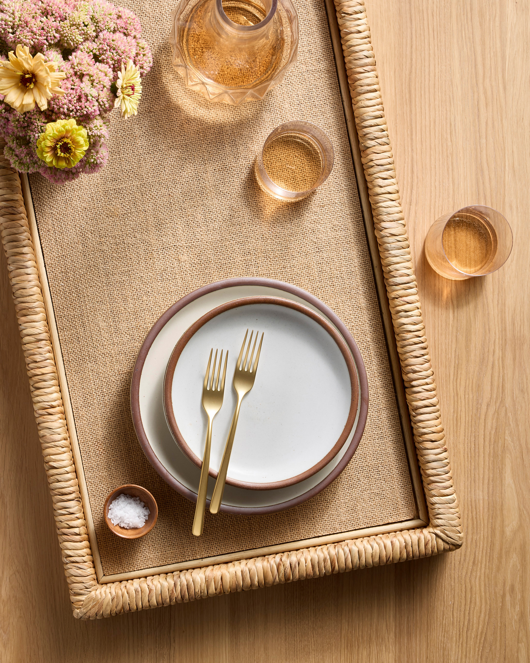 Handwoven Rectangular Decorative Tray - thumbnail 4