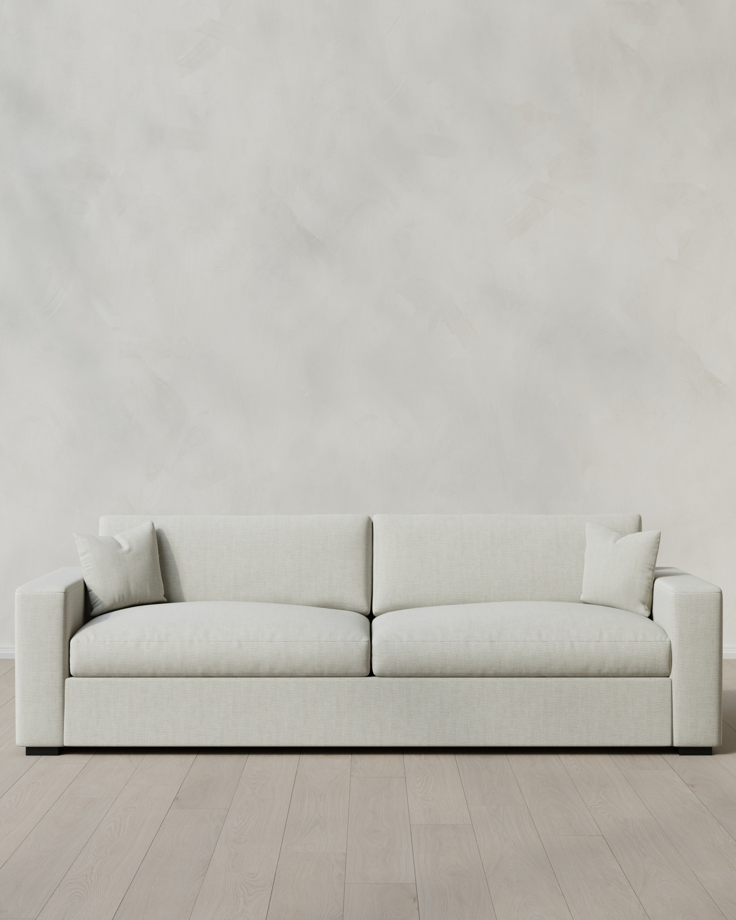 Quince Oasis Sofa in Performance Chenille-Linen Blend in Sorrell, Size 9ft, Polyester