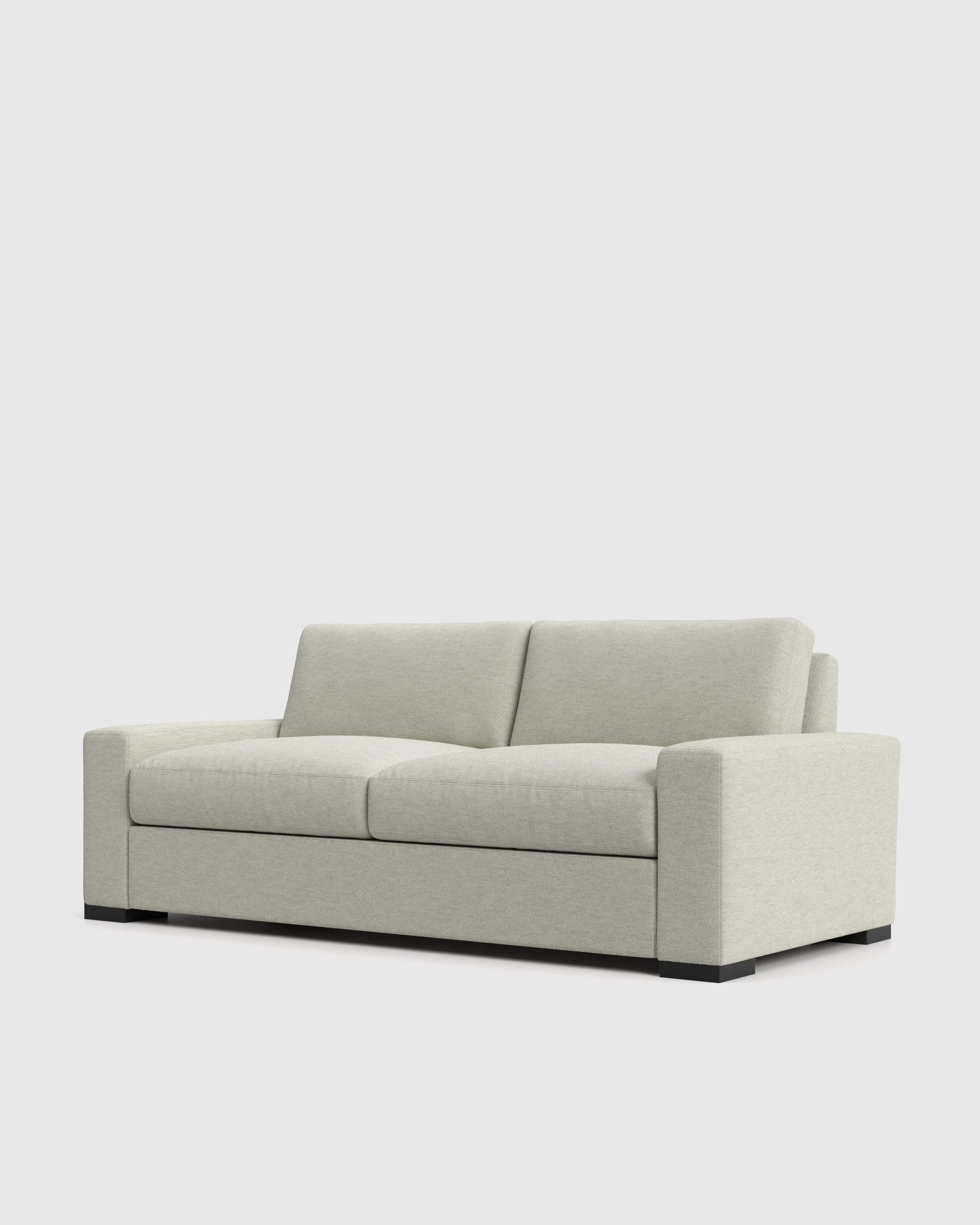 Stillman 7ft Sofa Performance Basketweave Flax Front Angle