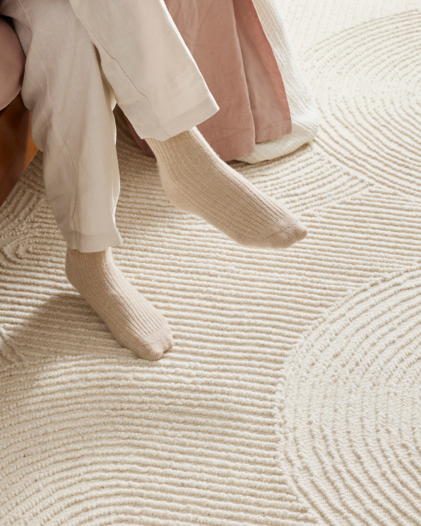 Ivory Asher Tufted Wool Rug