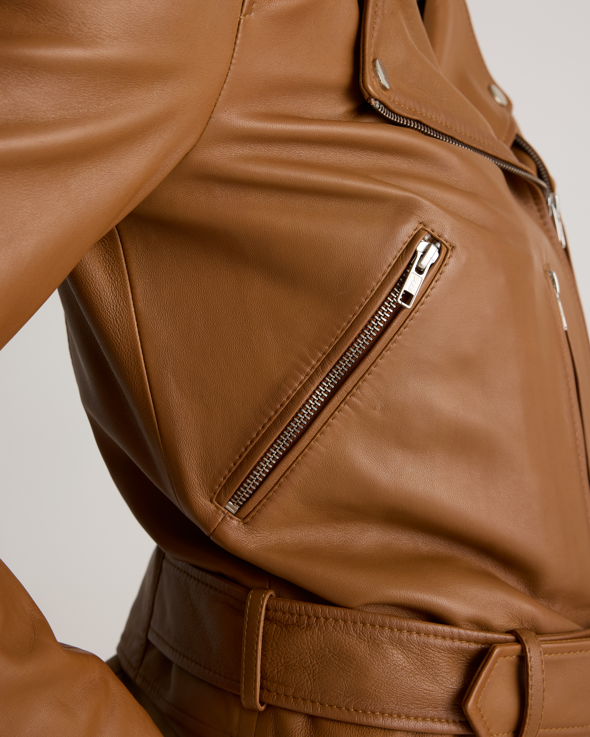Women's 100% Leather Motorcycle Jacket