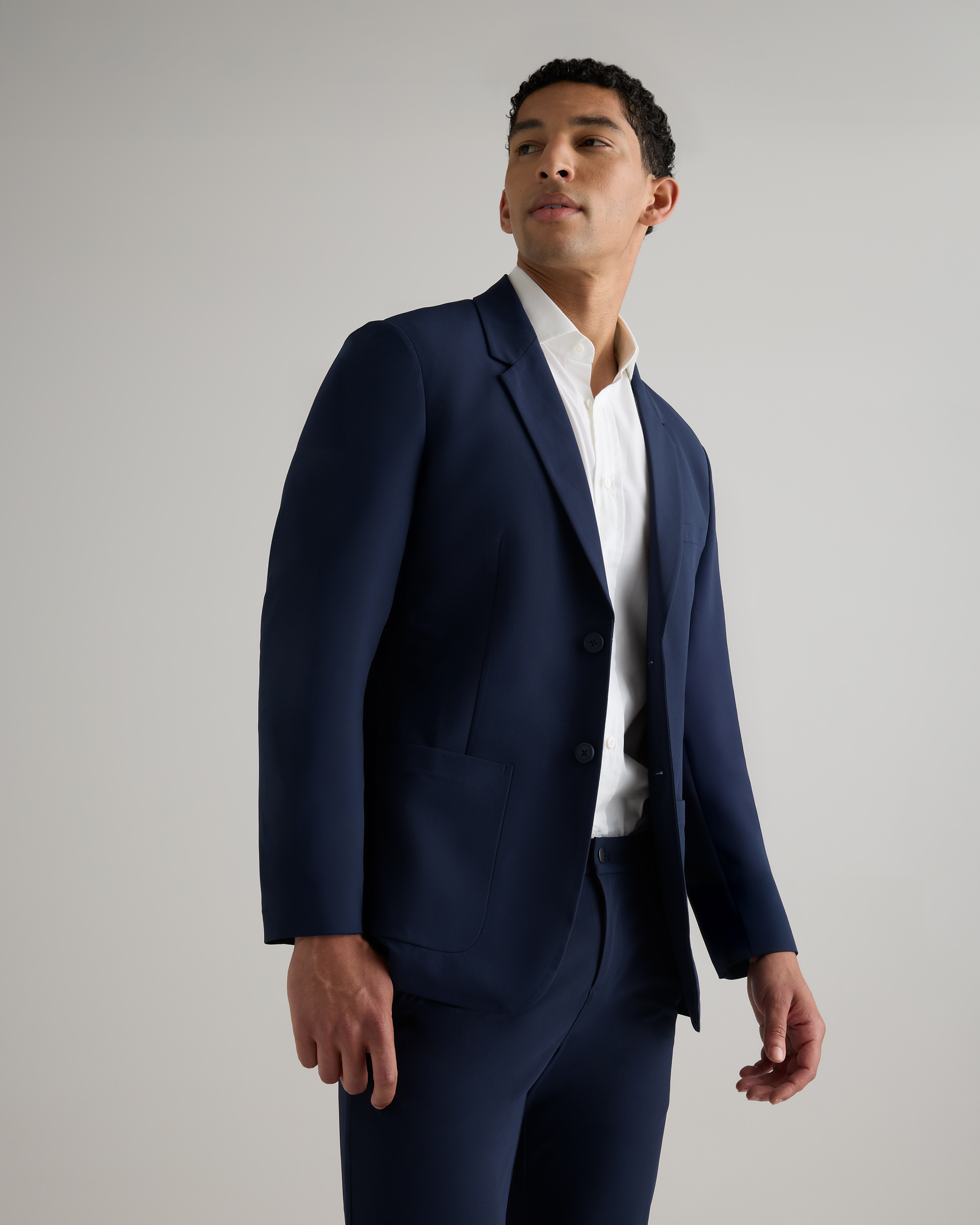 Deep Navy Performance Stretch Technical Blazer