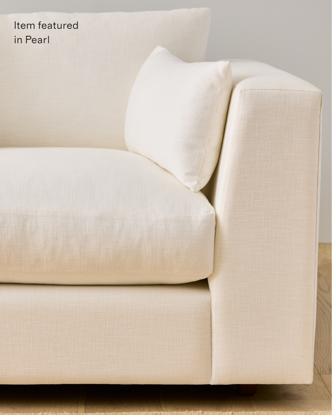 Oasis Performance Linen Blend L Sectional - Thumbnail 5