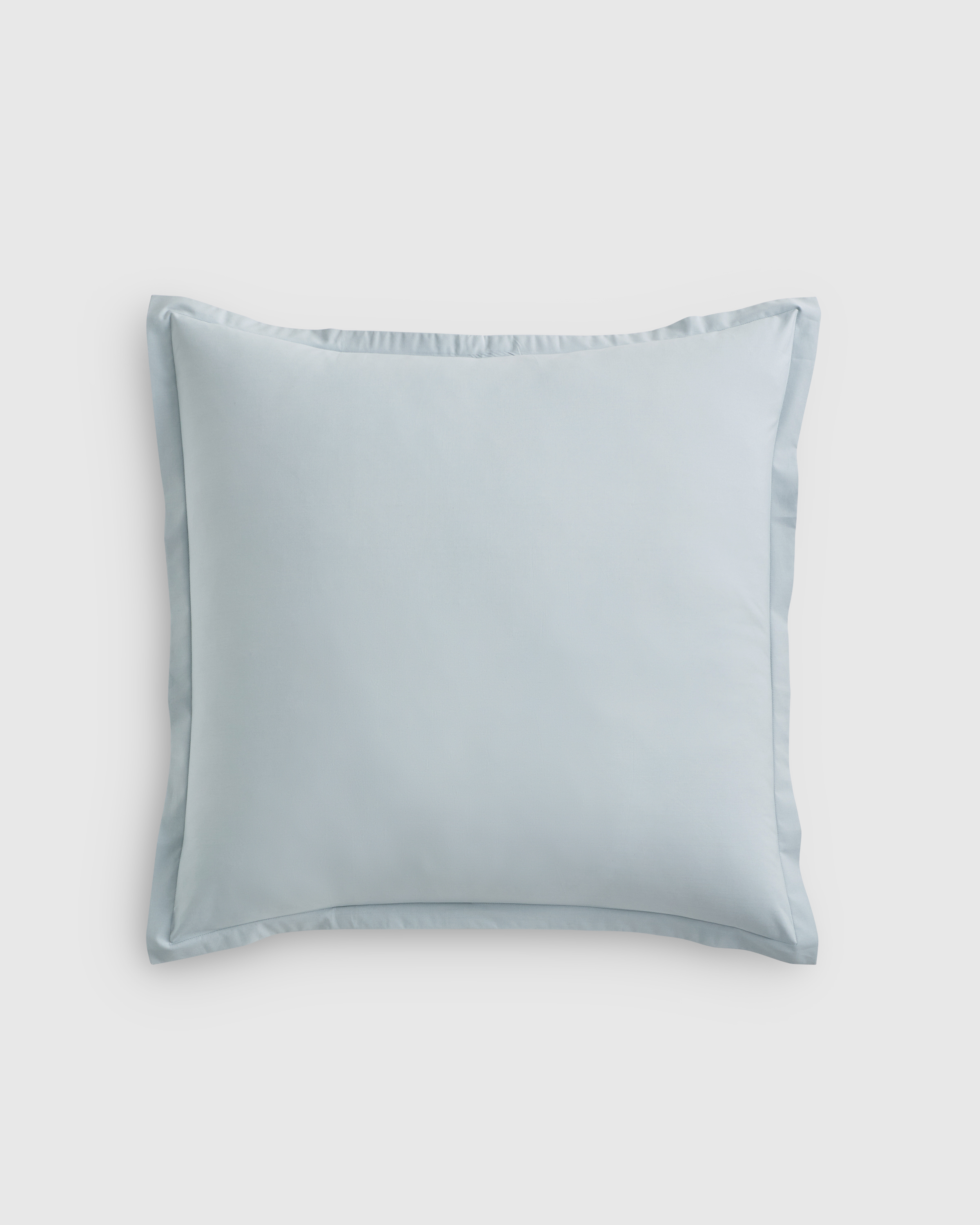 Sky Blue Organic Crisp Percale Euro Sham