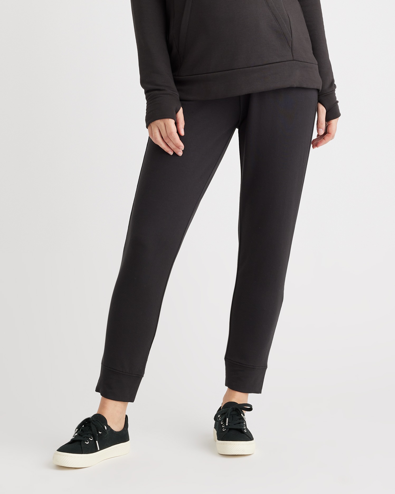 French Terry Modal Maternity Over Belly Lounge Joggers
