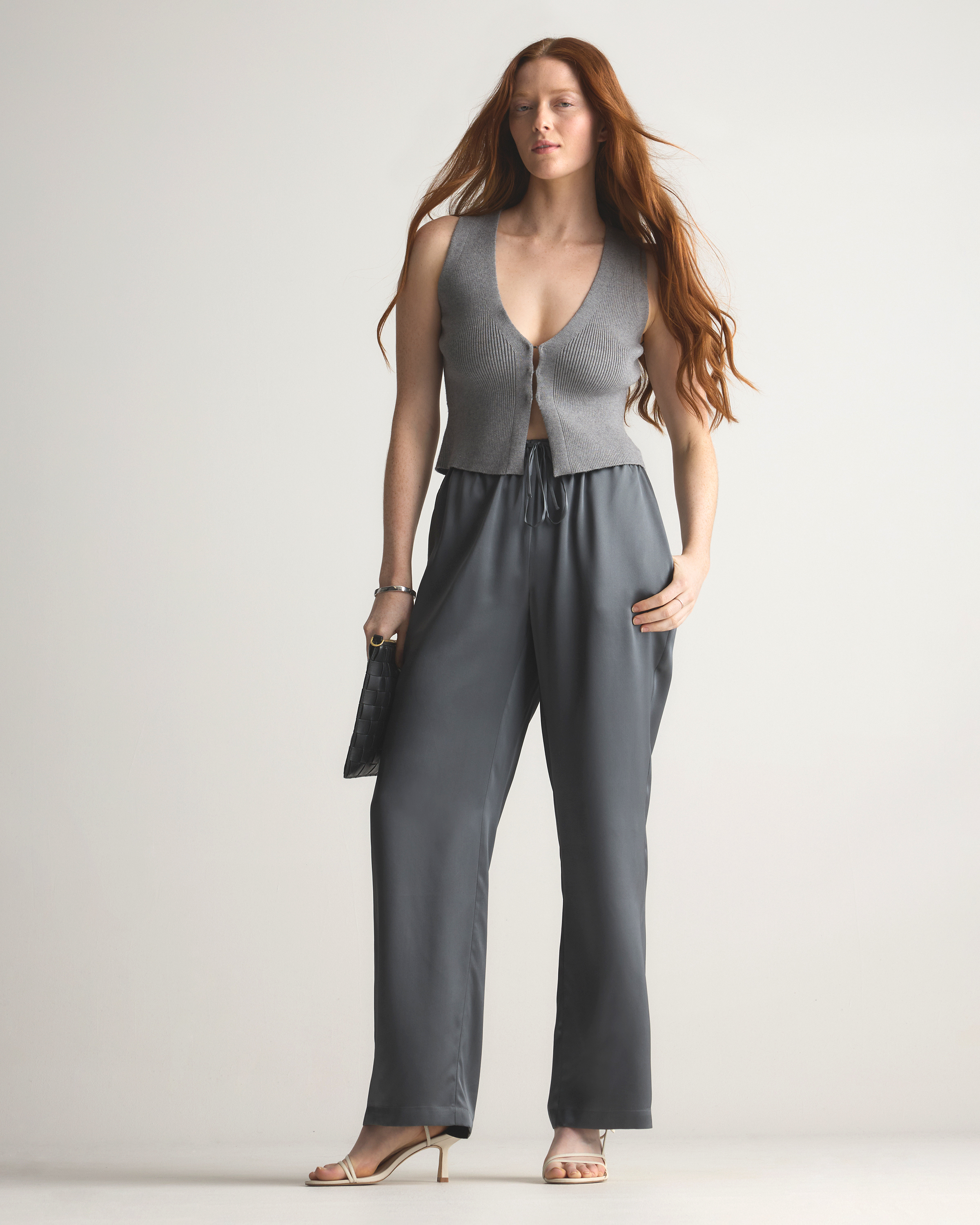 【CUYANA】Washable Silk Wide-Leg Cropped Pant Washable Silk Wide-Leg Cropped Pant – Cuyana