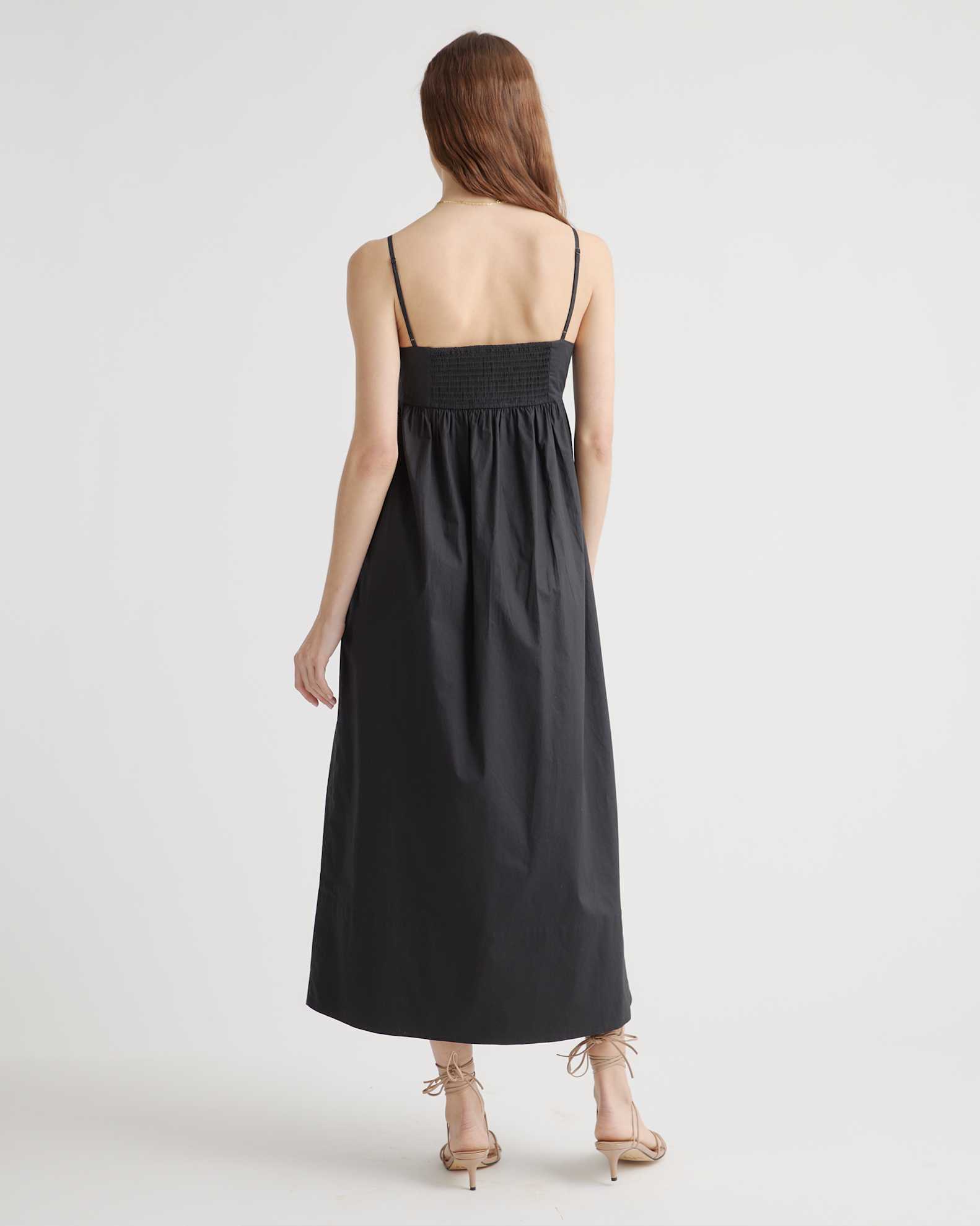100% Organic Cotton Sleeveless Maxi Dress in Black 100% Organic Cotton Sleeveless Maxi Dress in Black