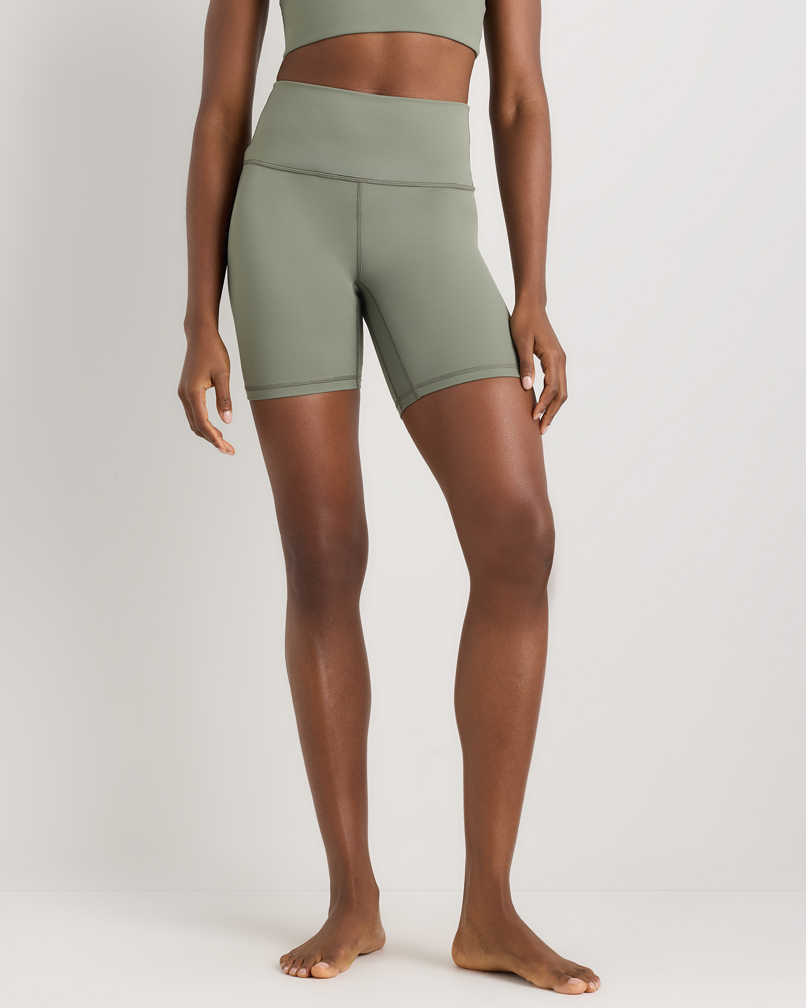 Smoked Thyme Green Ultra-Form Bike Shorts