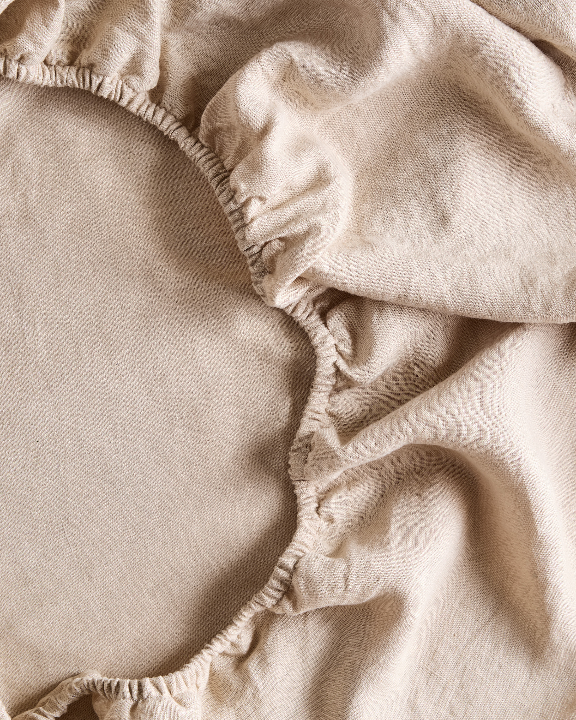 European Linen Sheet Set - Cal King, Toffee