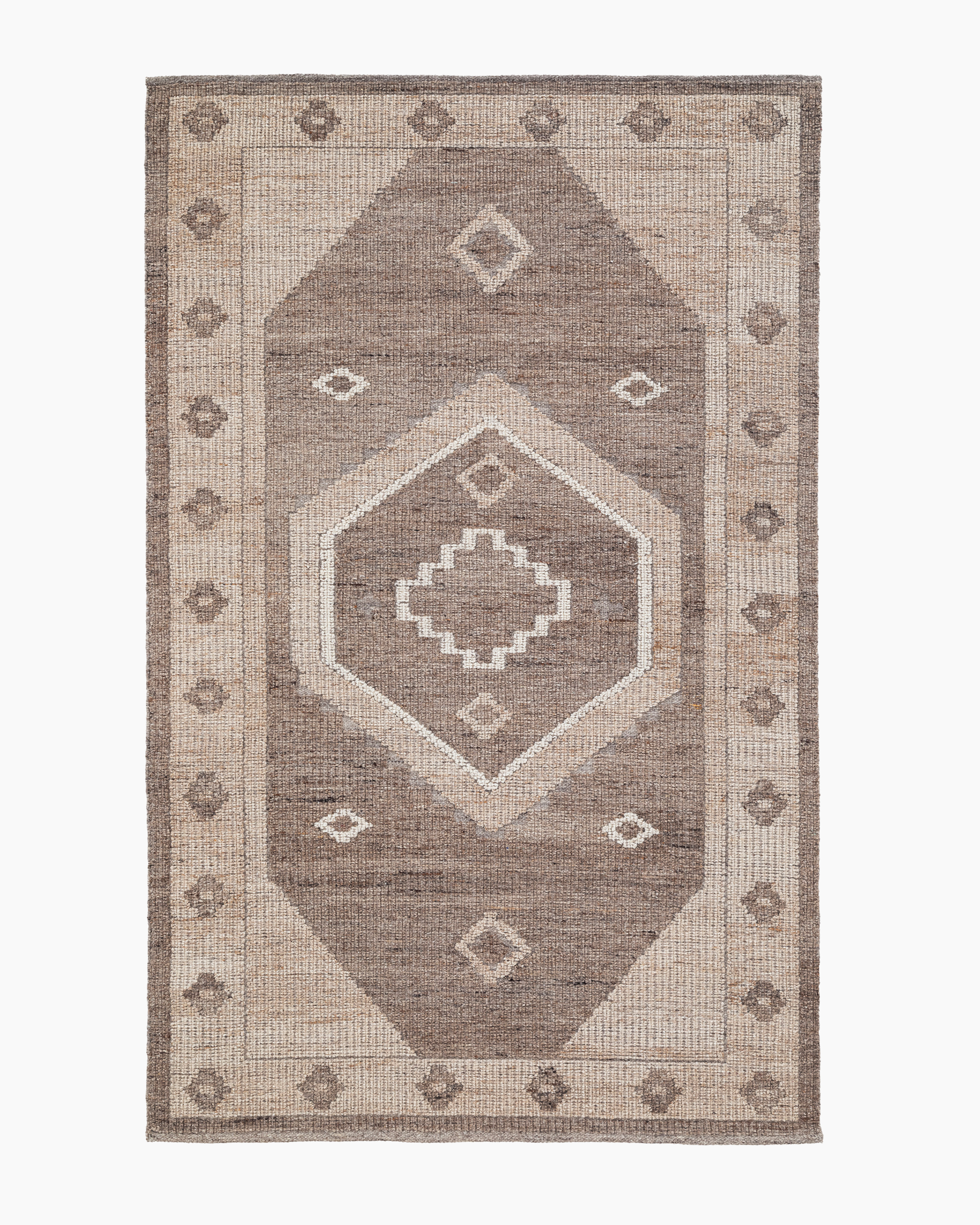 Brown Sonora Handwoven Wool Rug