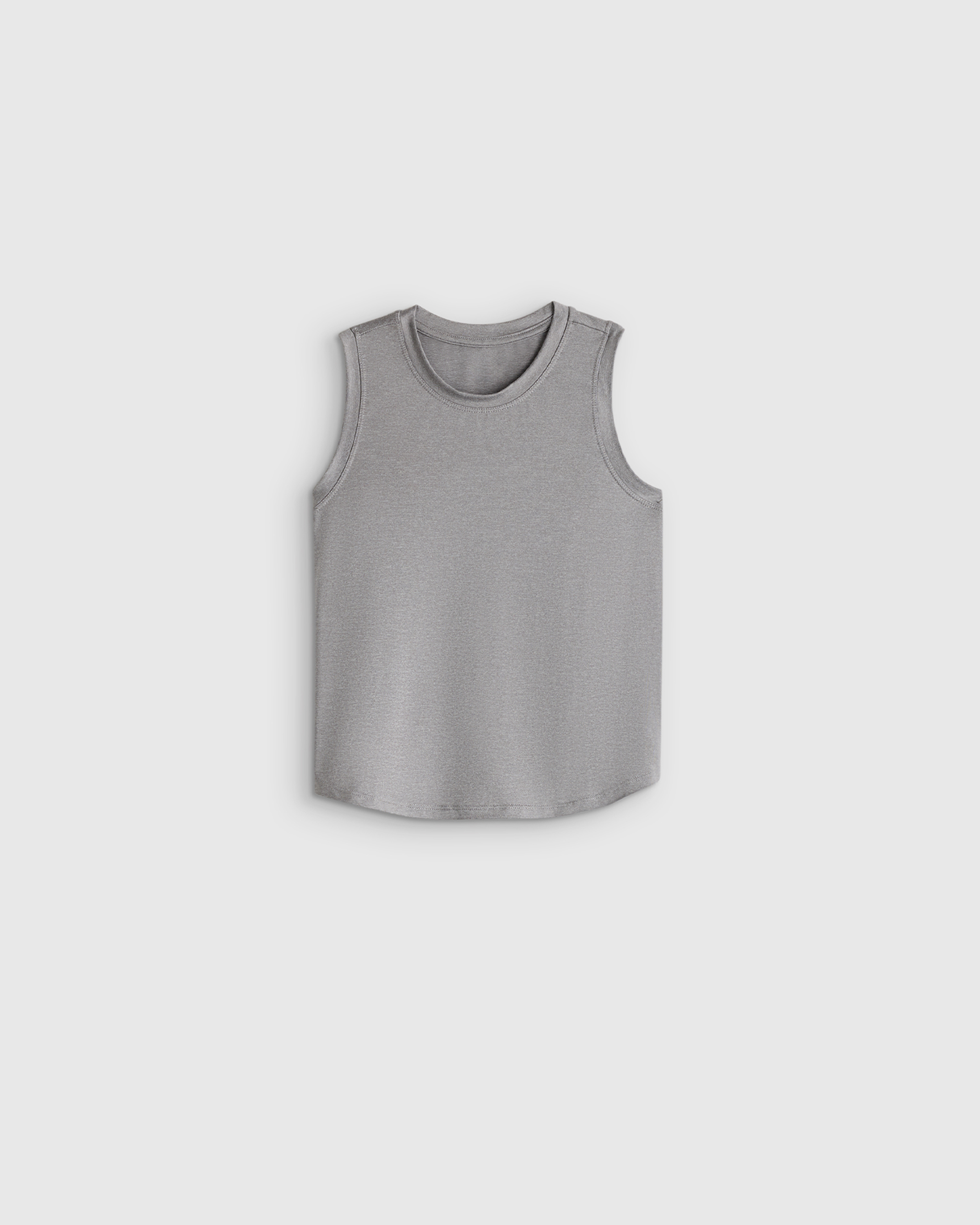 Heather Grey Girls Flowknit Breeze Tank