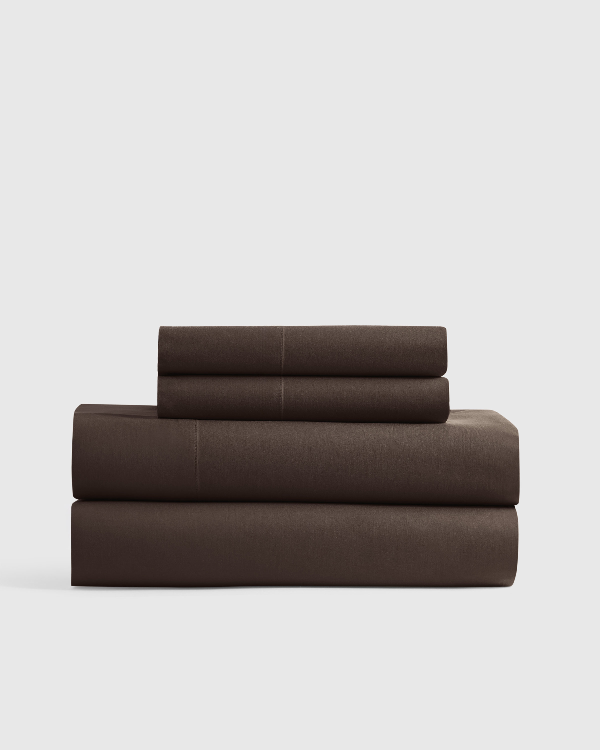 Espresso Organic Crisp Percale Sheet Set