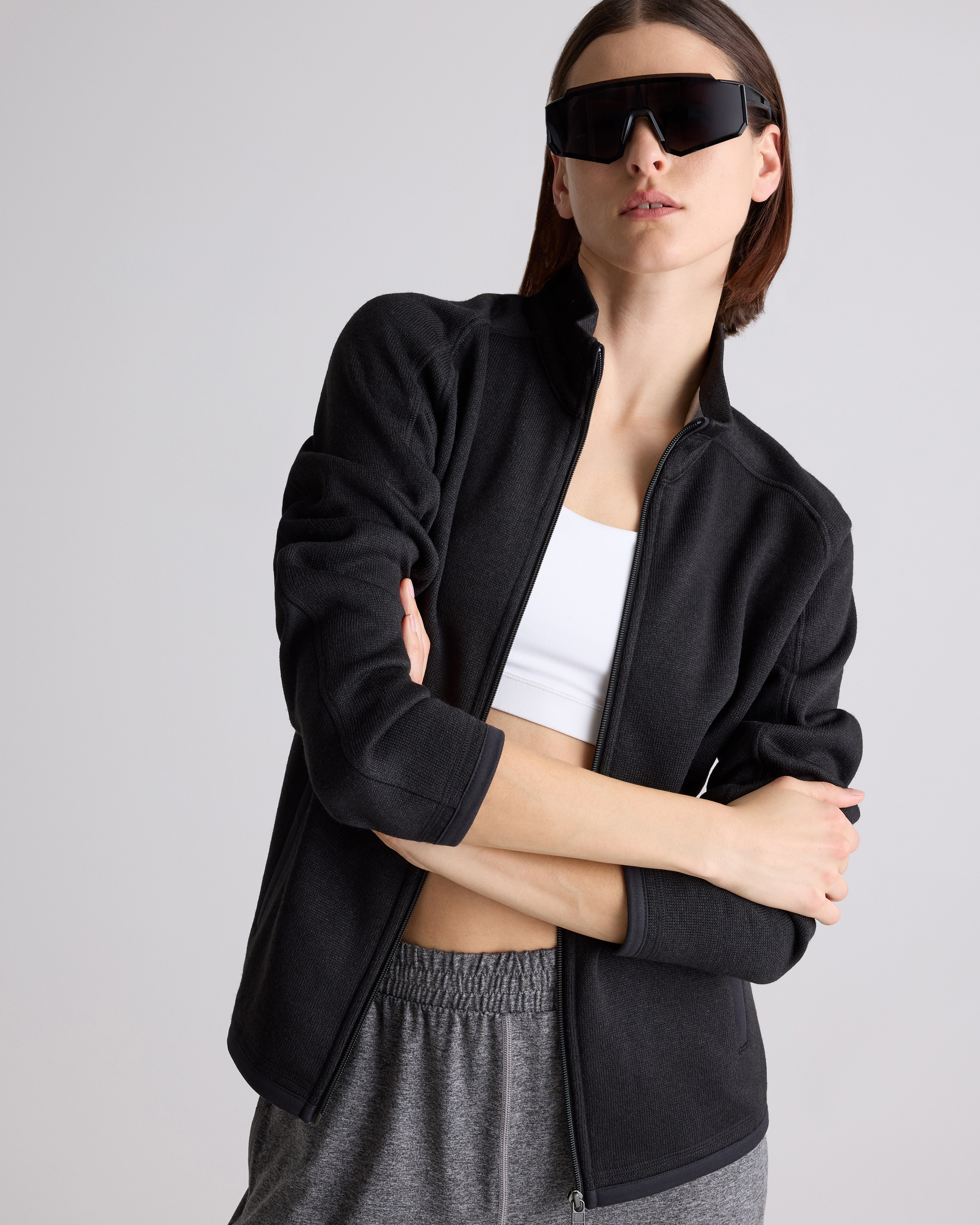 pillings fgulling knit jacket ブラック フィリング ニットジャケット（ブラック/ダークグレー）｜pillings