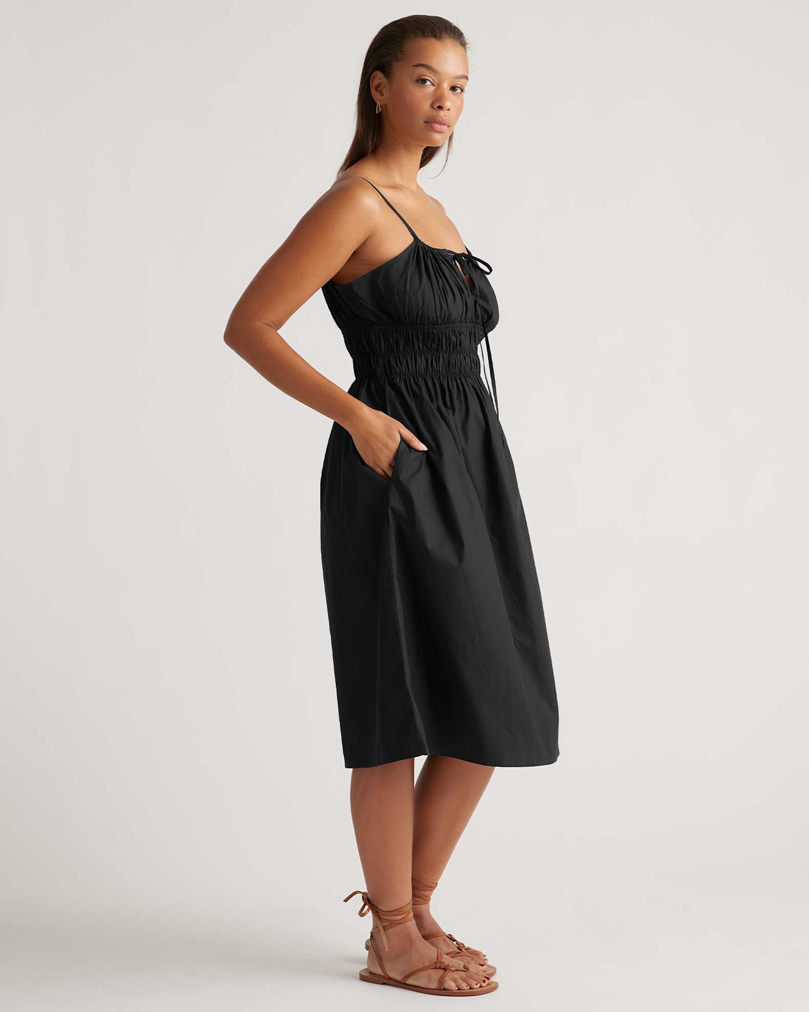 100% Organic Cotton Keyhole Midi Dress 100% Organic Cotton Keyhole Midi Dress