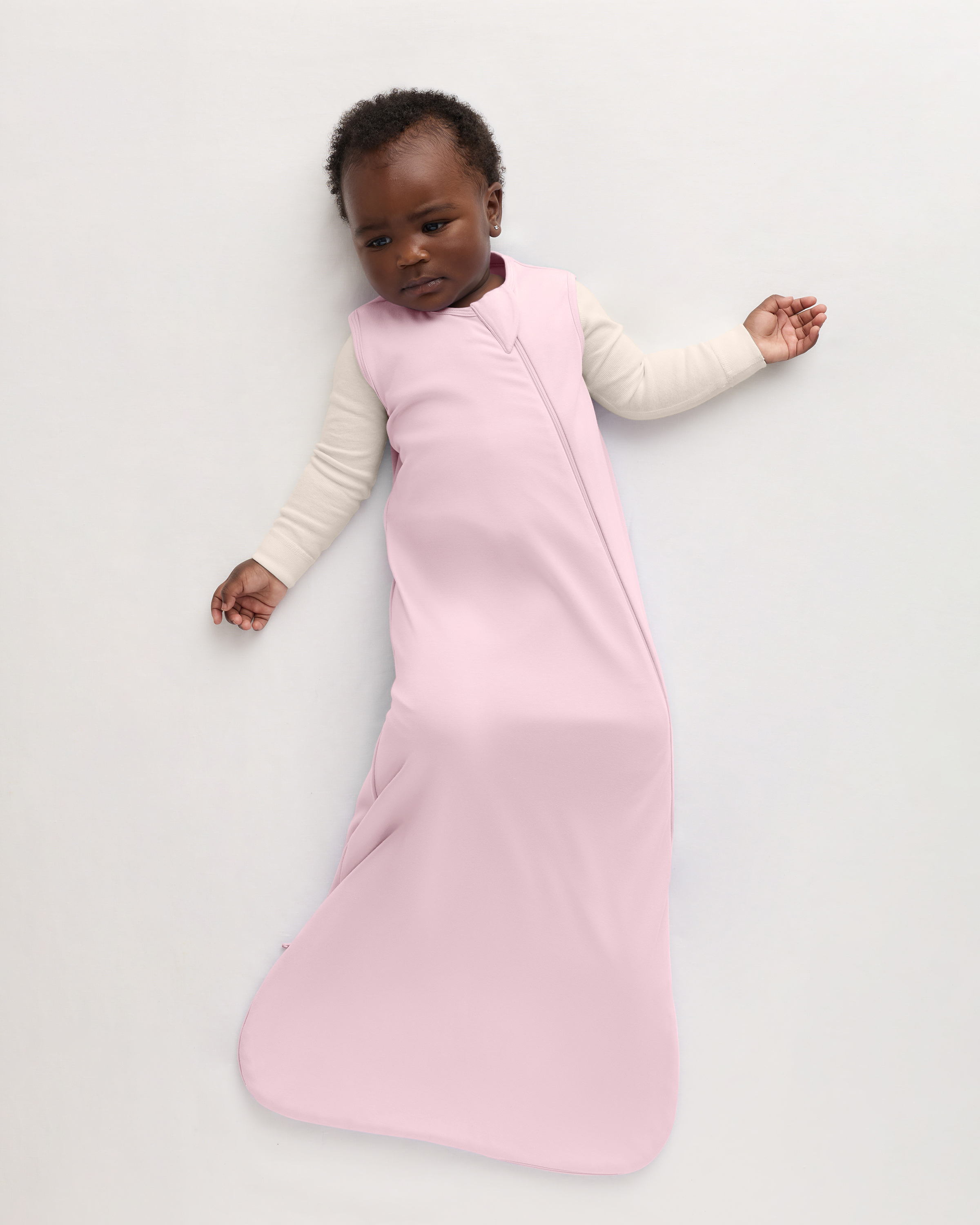 Pale Pink Bamboo Sleep Bag 1.0 TOG