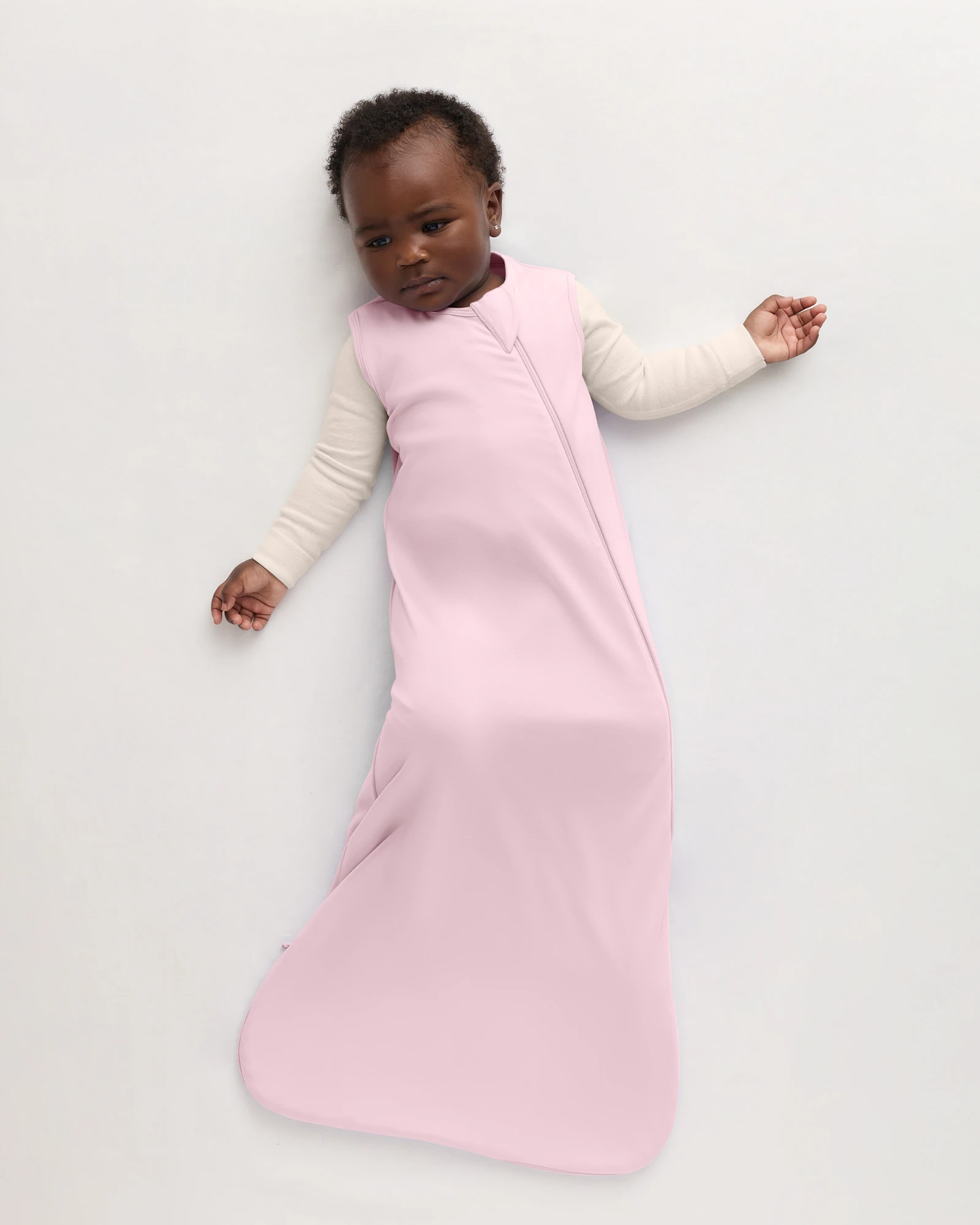 Bamboo Sleep Bag 1.0 TOG in Pale Pink, Size M